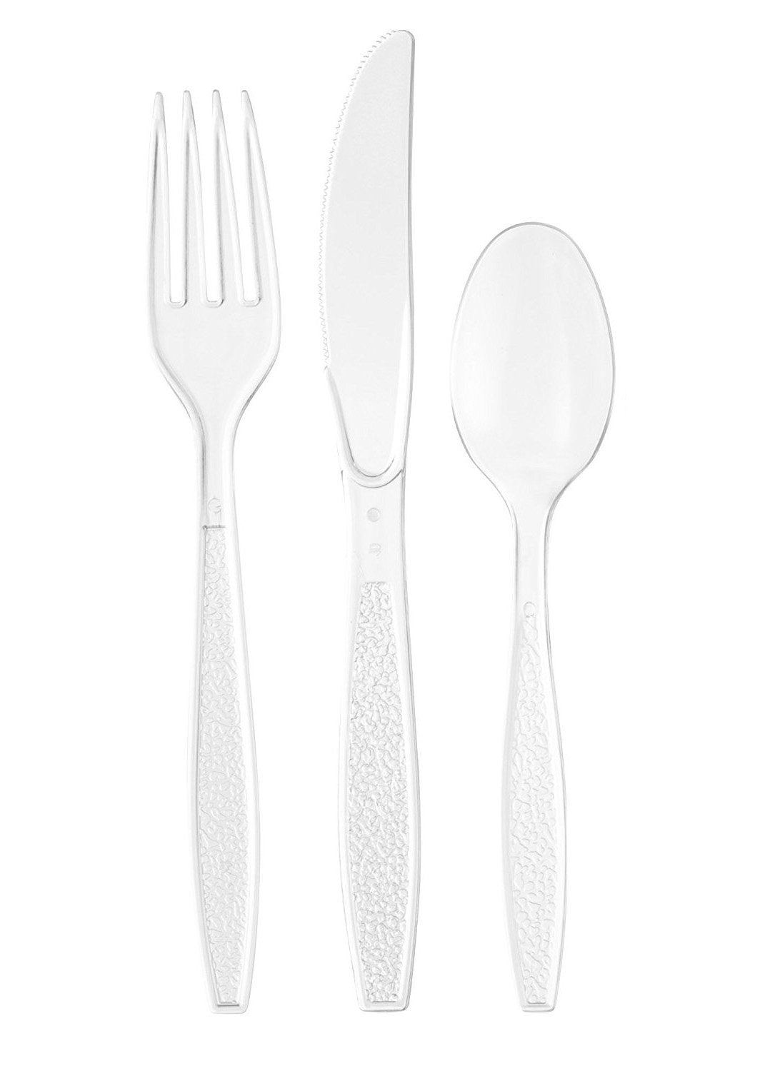 Clear Heavyweight Disposable Plastic Cutlery Combo Box - Comfy Package