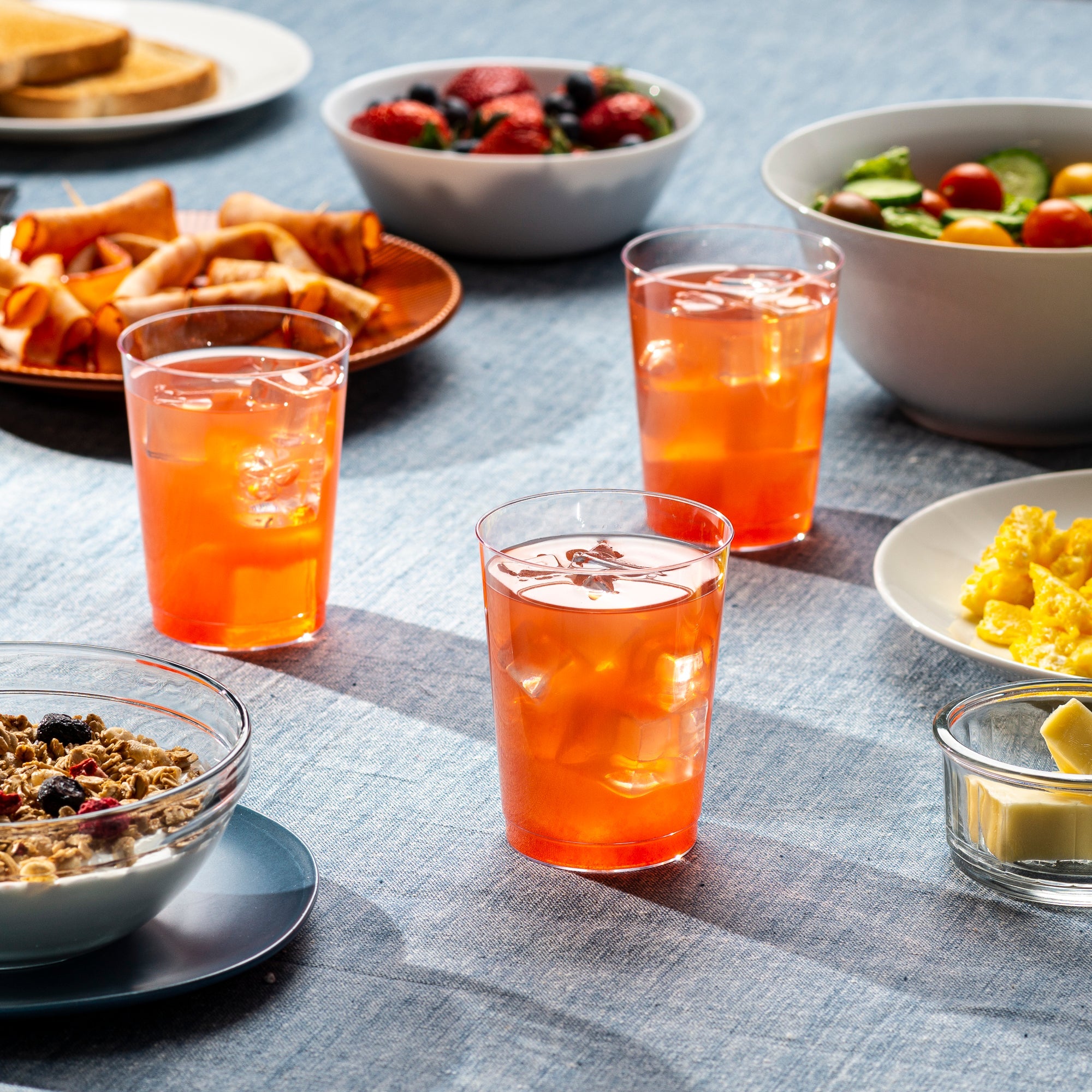 10 oz. - 600ct Clear Hard Plastic Cups / Tumblers Small Disposable Party Cocktail Glasses - Comfy Package