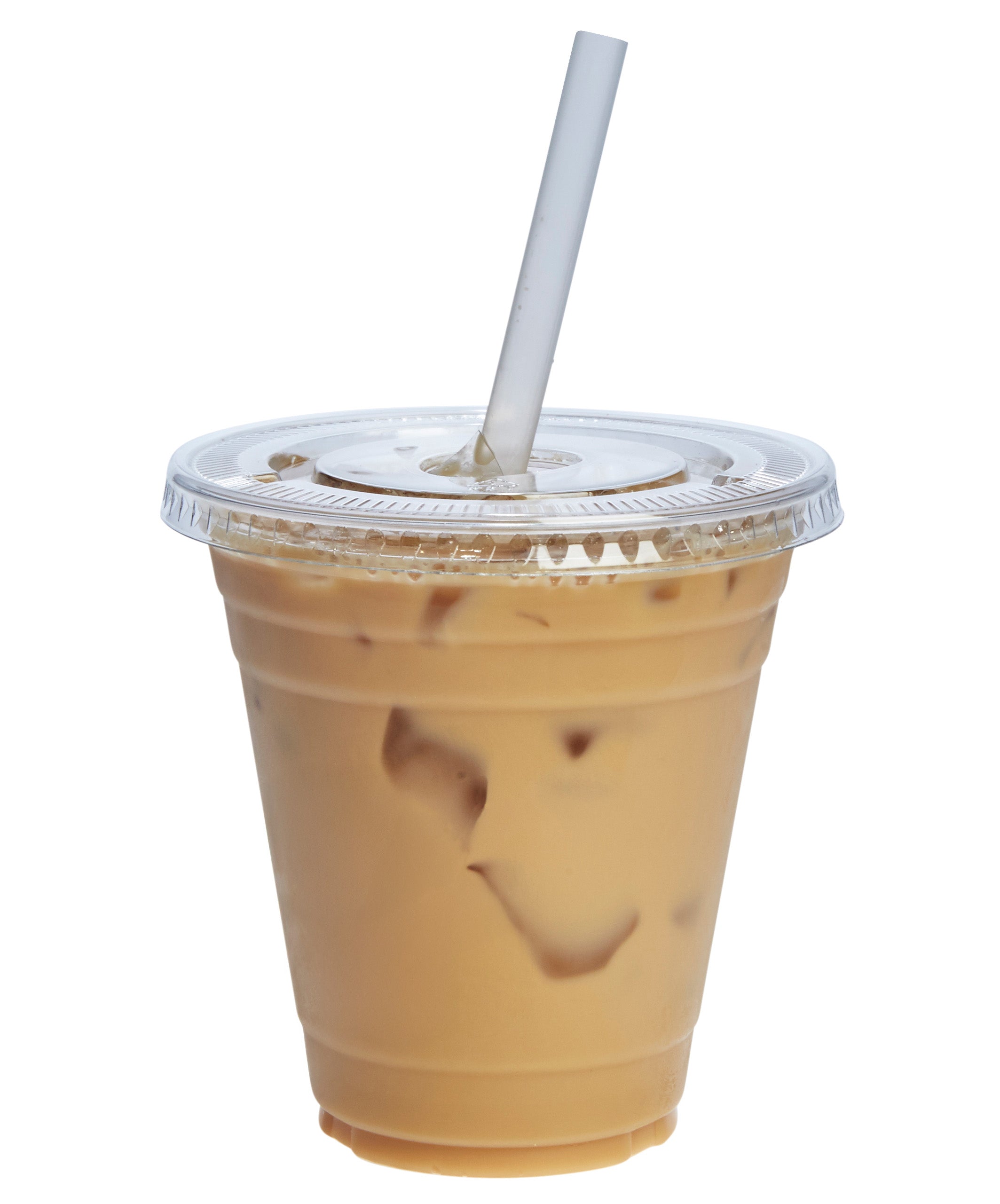 12 oz. Crystal Clear Plastic Cups With Flat Lids - Comfy Package