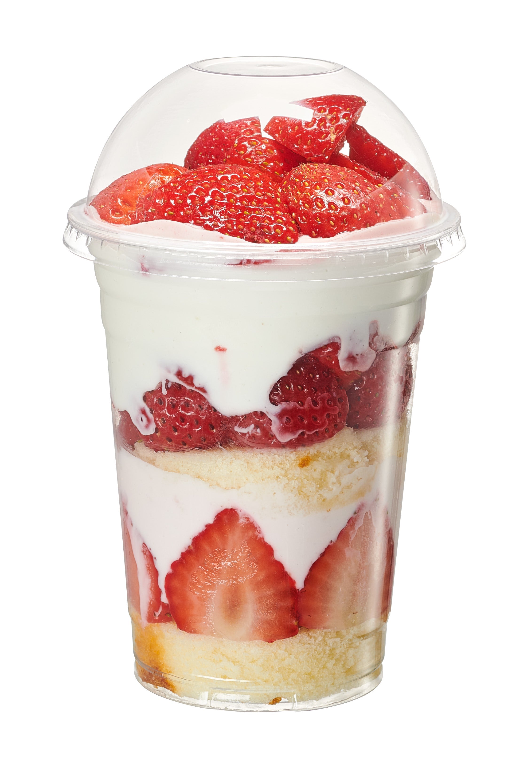 16 oz. Clear Plastic Cups With No Hole Dome Lids - Comfy Package