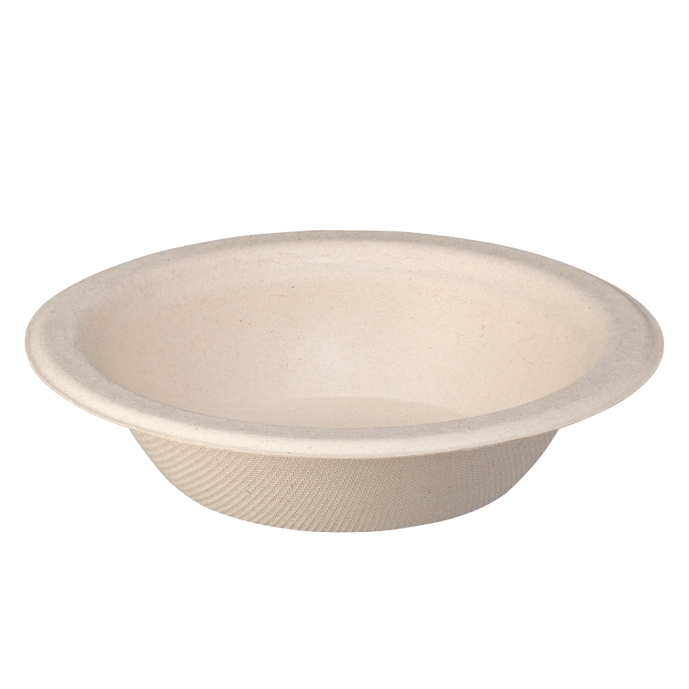 12 oz. Heavy-Duty Paper Bowls Eco-Friendly Disposable Sugarcane - Kraft - Comfy Package