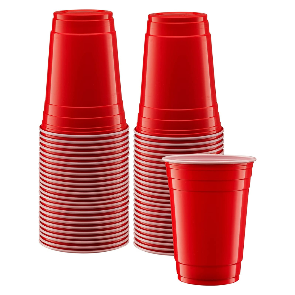 1000ct Disposable Party Plastic Cups 18 oz. Red Drinking Cups - Comfy Package