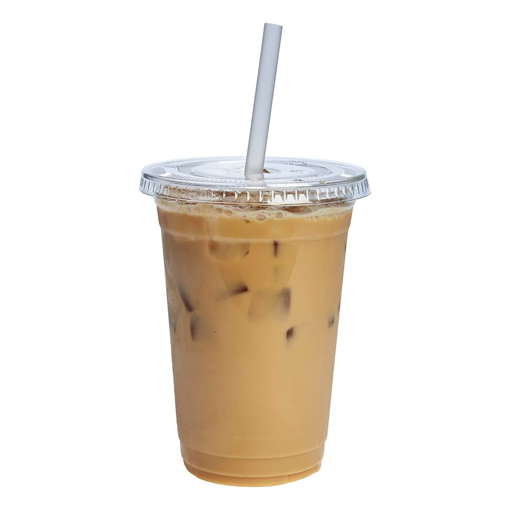 20 oz. Crystal Clear Plastic Cups with Lids - Comfy Package