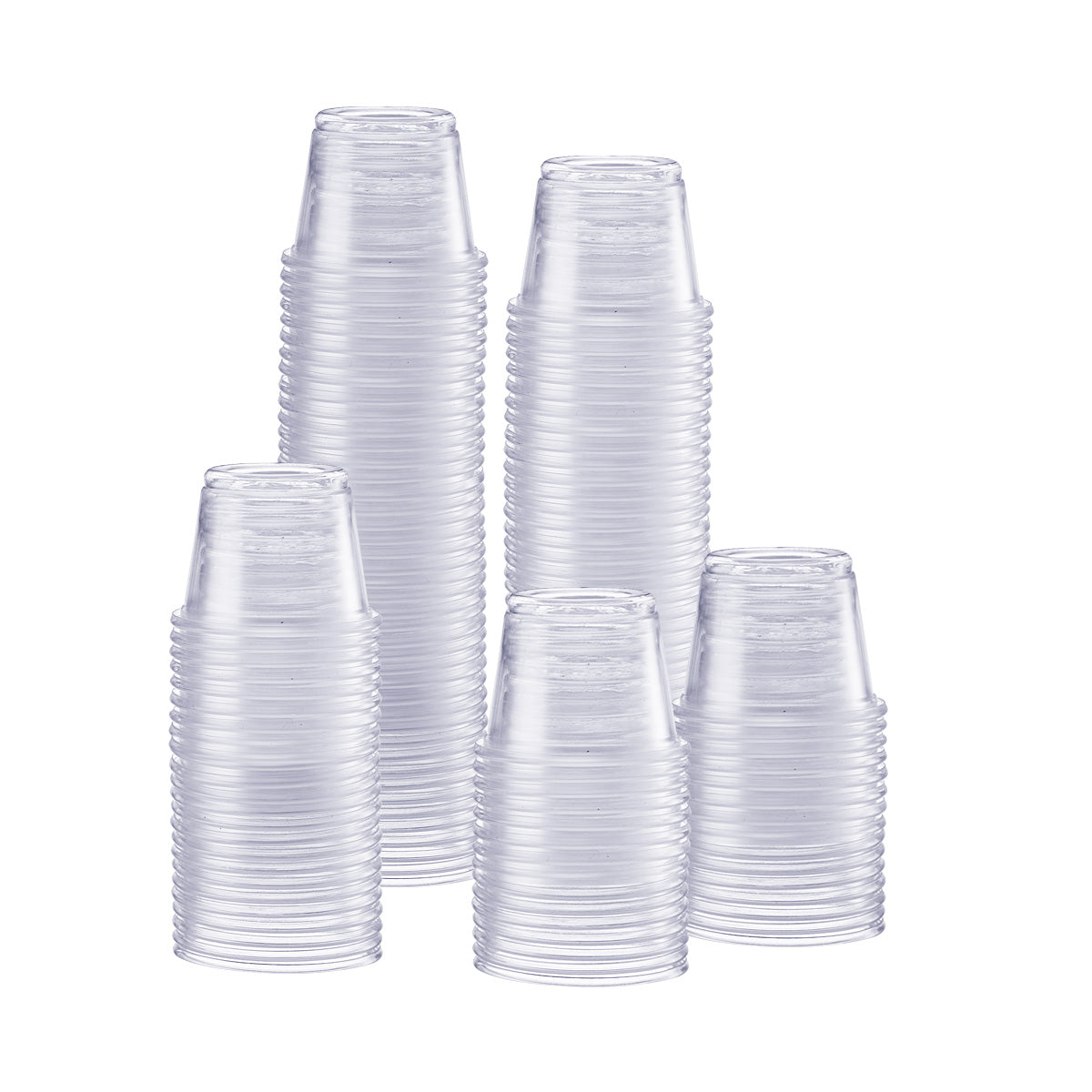 1 oz. Plastic Disposable Portion Cups (No Lids) Souffle Cups - Comfy Package