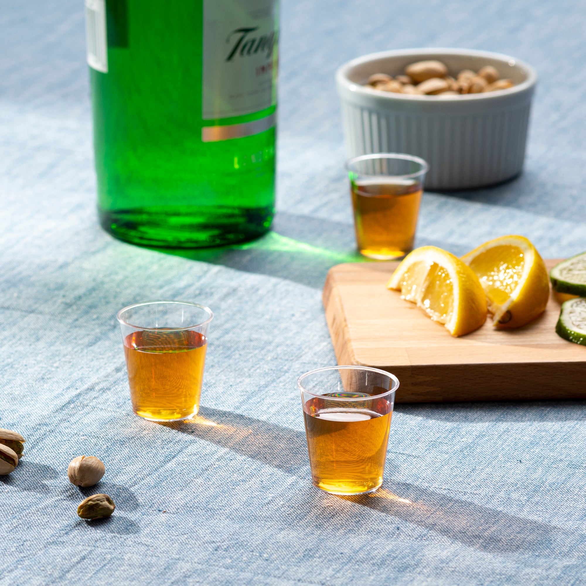 1 oz. Clear Hard Plastic Shot Glasses Disposable Shot Cups - Comfy Package