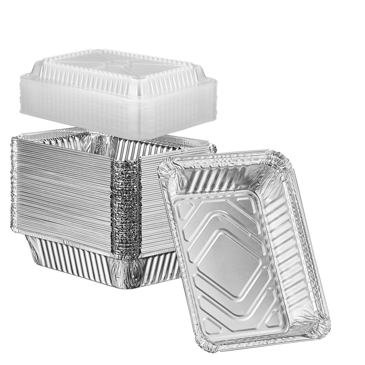 2 lb. capacity Disposable Aluminum Foil Pans - Comfy Package