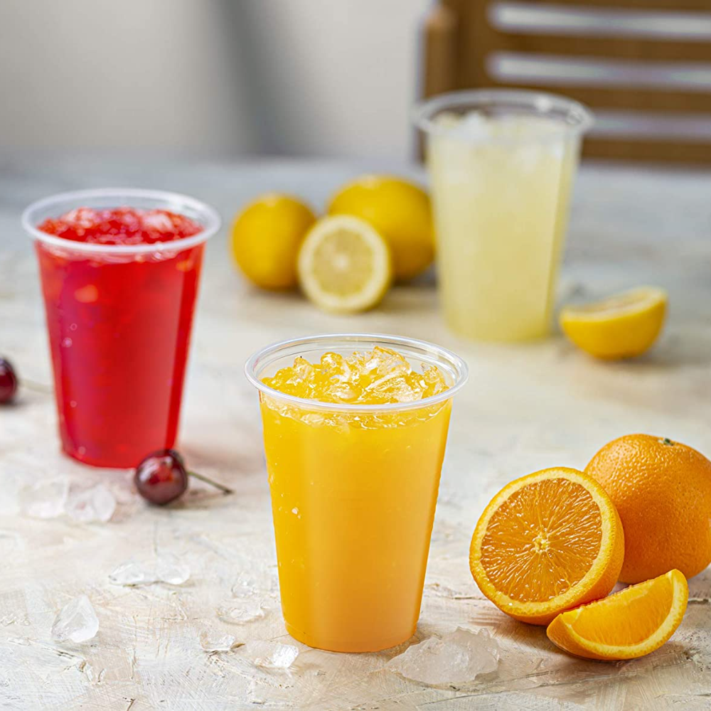 16 oz. Clear Disposable Plastic Drinking Cups - Comfy Package