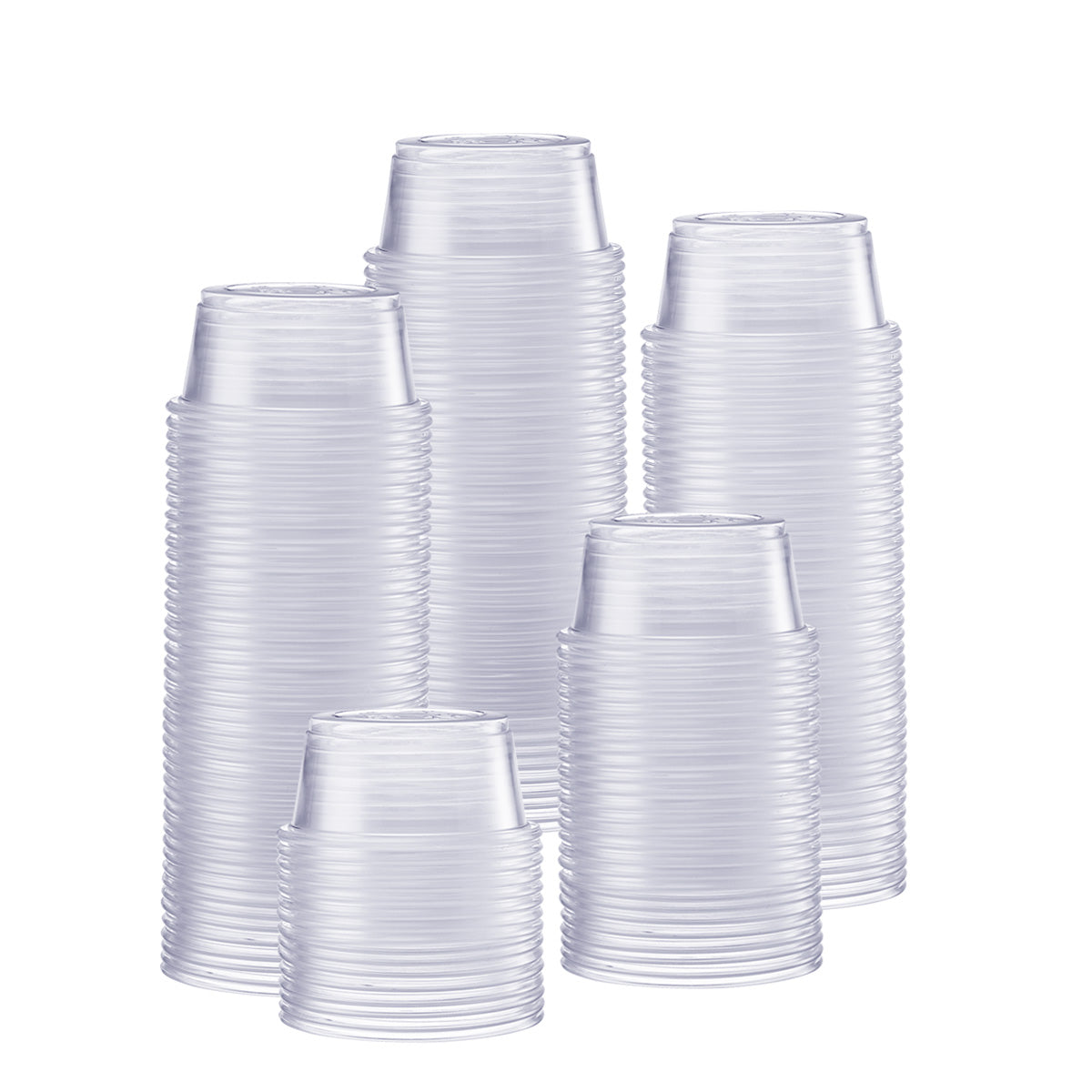 2 oz. Plastic Disposable Portion Cups (No Lids) Souffle Cups - Comfy Package
