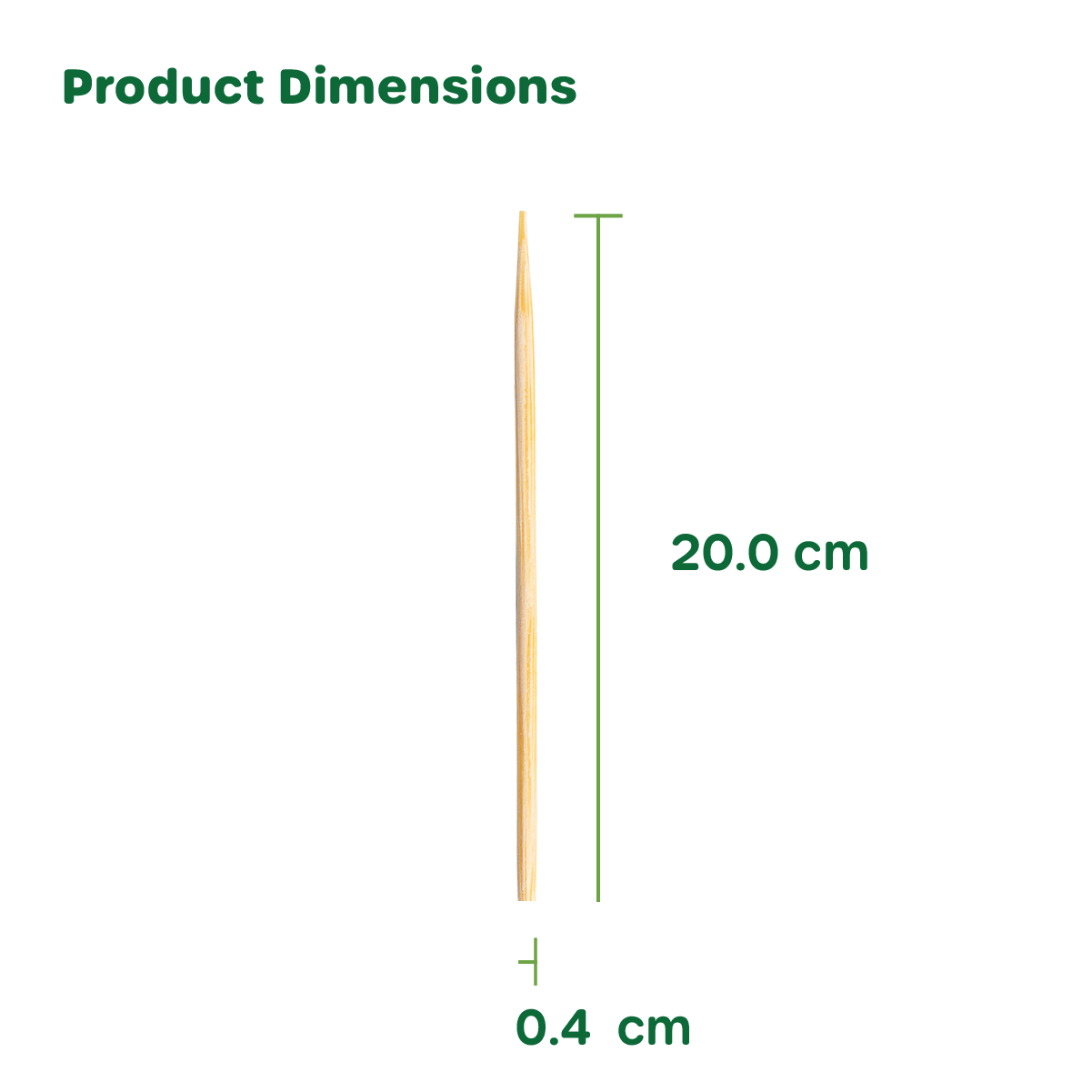 8 Inch Bamboo Skewers - Comfy Package