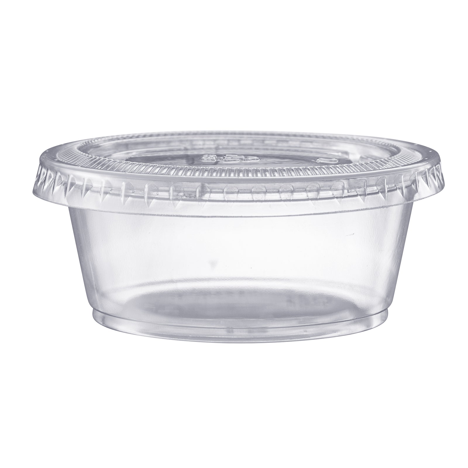 3.25 oz. Cups with Lids, Small Plastic Condiment Containers - Comfy Package