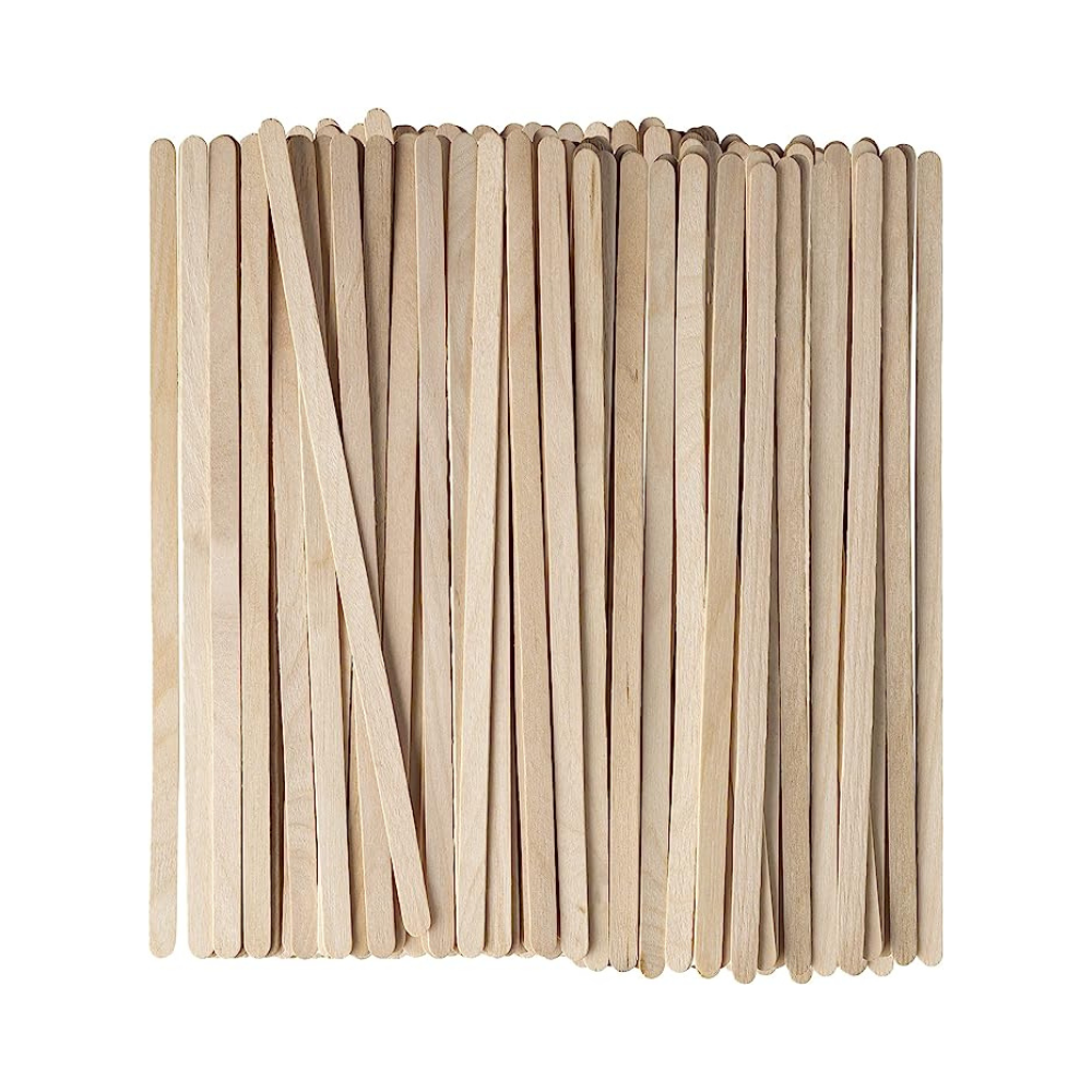 7.5 Inch Wooden Coffee Stirrers Wood Stir Sticks - Comfy Package