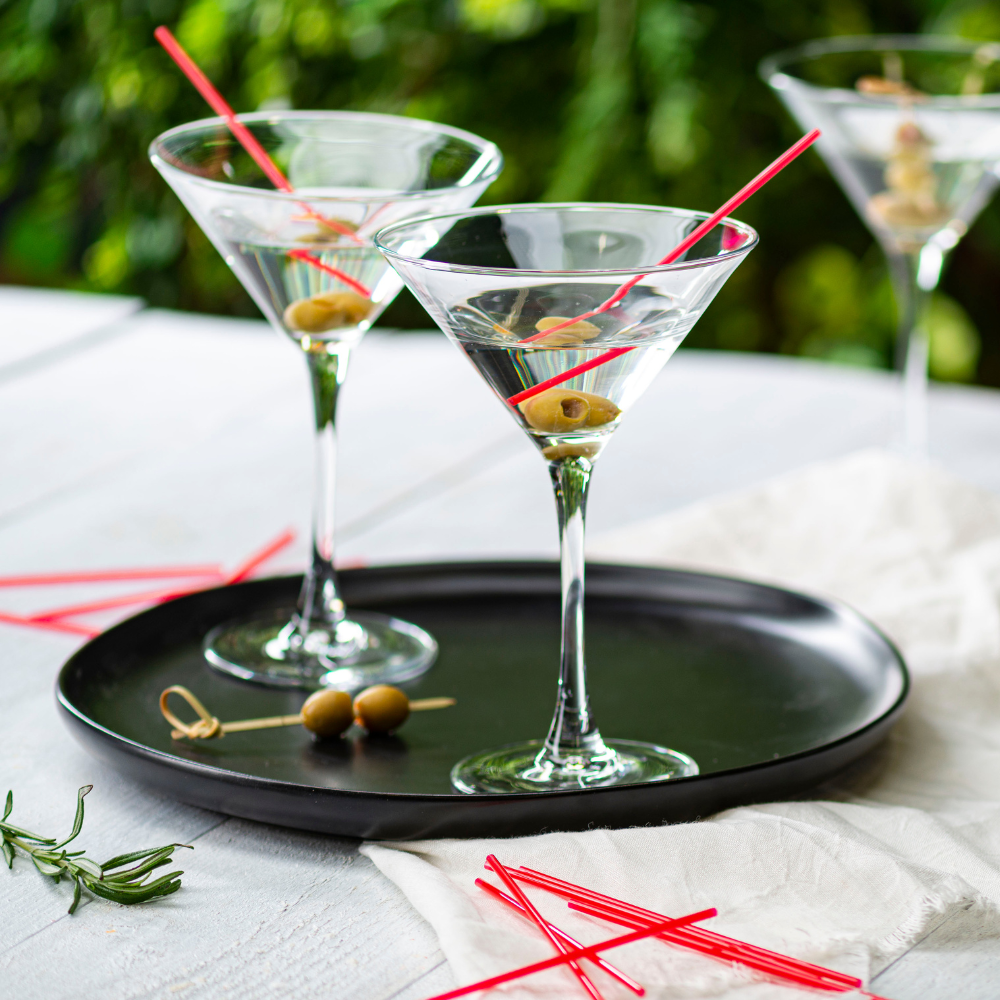 Red 5 Inch Plastic Sip Stirrers - Comfy Package