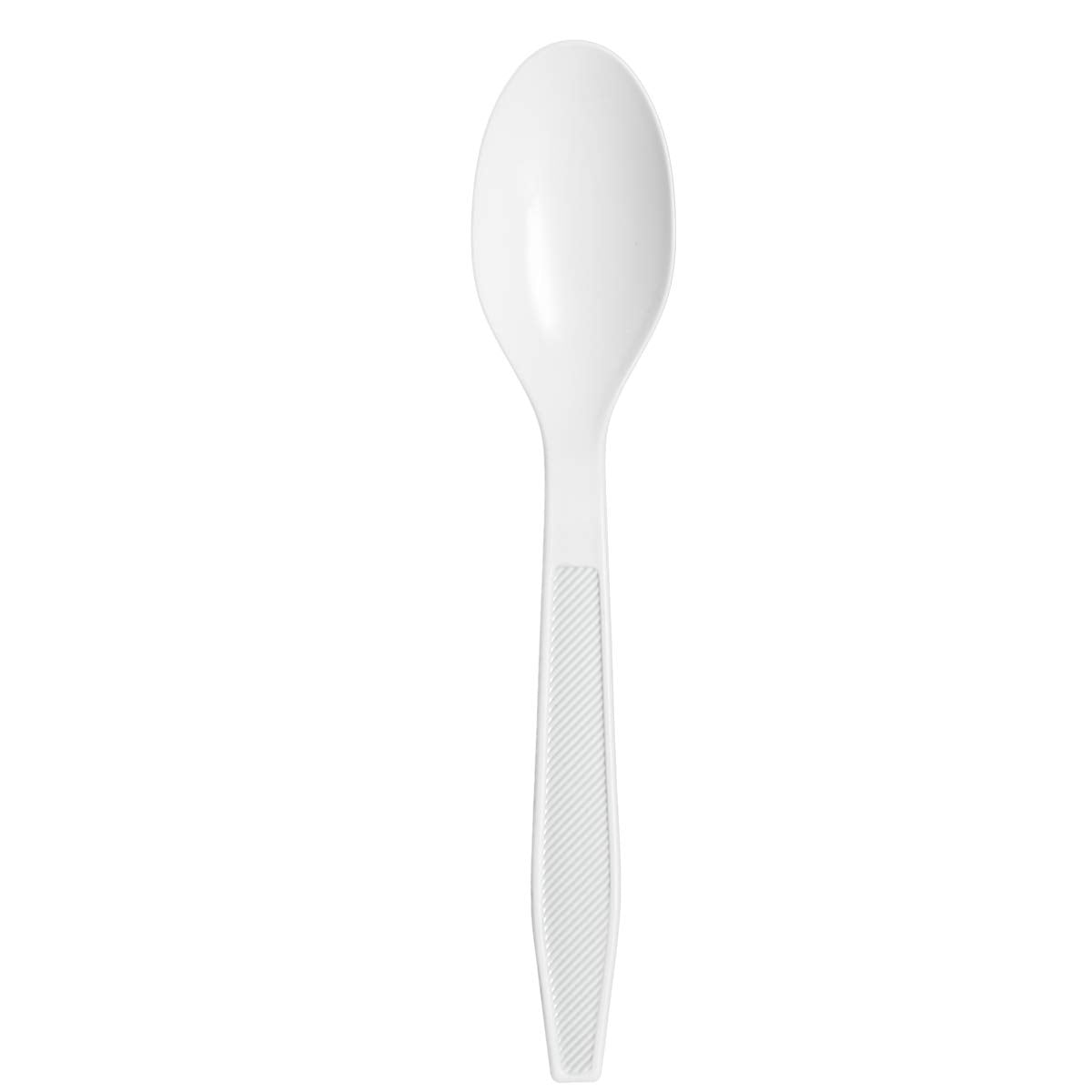 3000ct Extra Heavyweight Disposable White Plastic Soup Spoons - Comfy Package