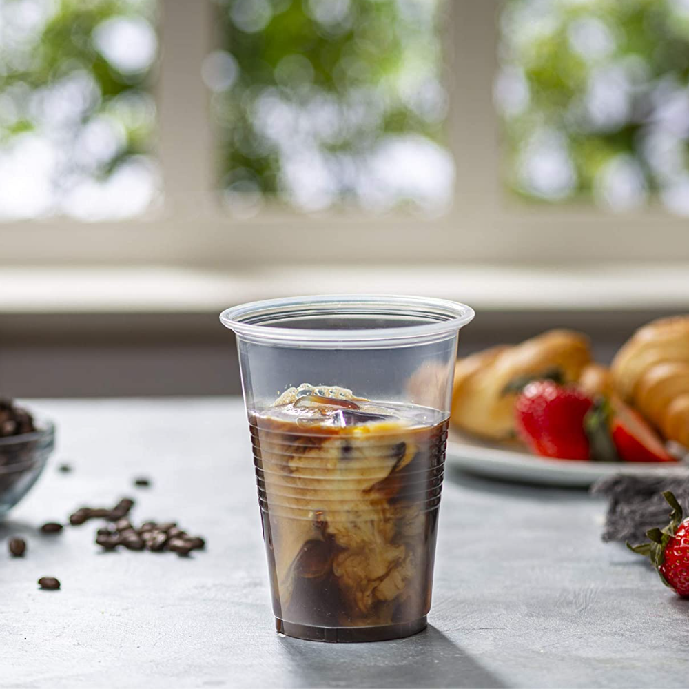 16 oz. Clear Disposable Plastic Drinking Cups - Comfy Package