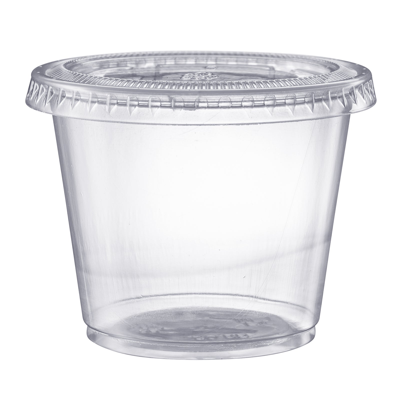 5.5 oz. Cups with Lids, Small Plastic Condiment Containers - Comfy Package