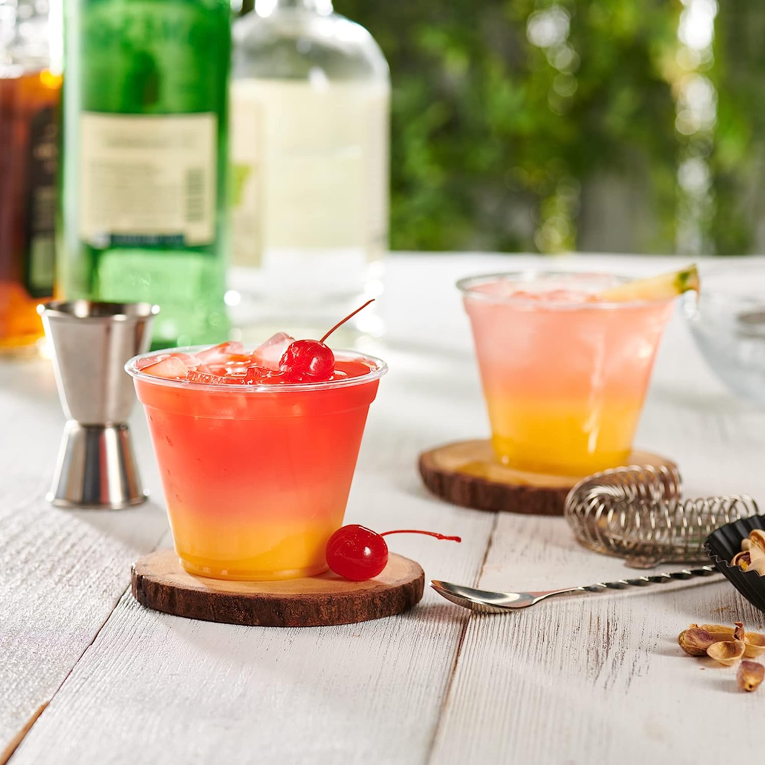 9 oz. Crystal Clear PET Plastic Cups - Comfy Package