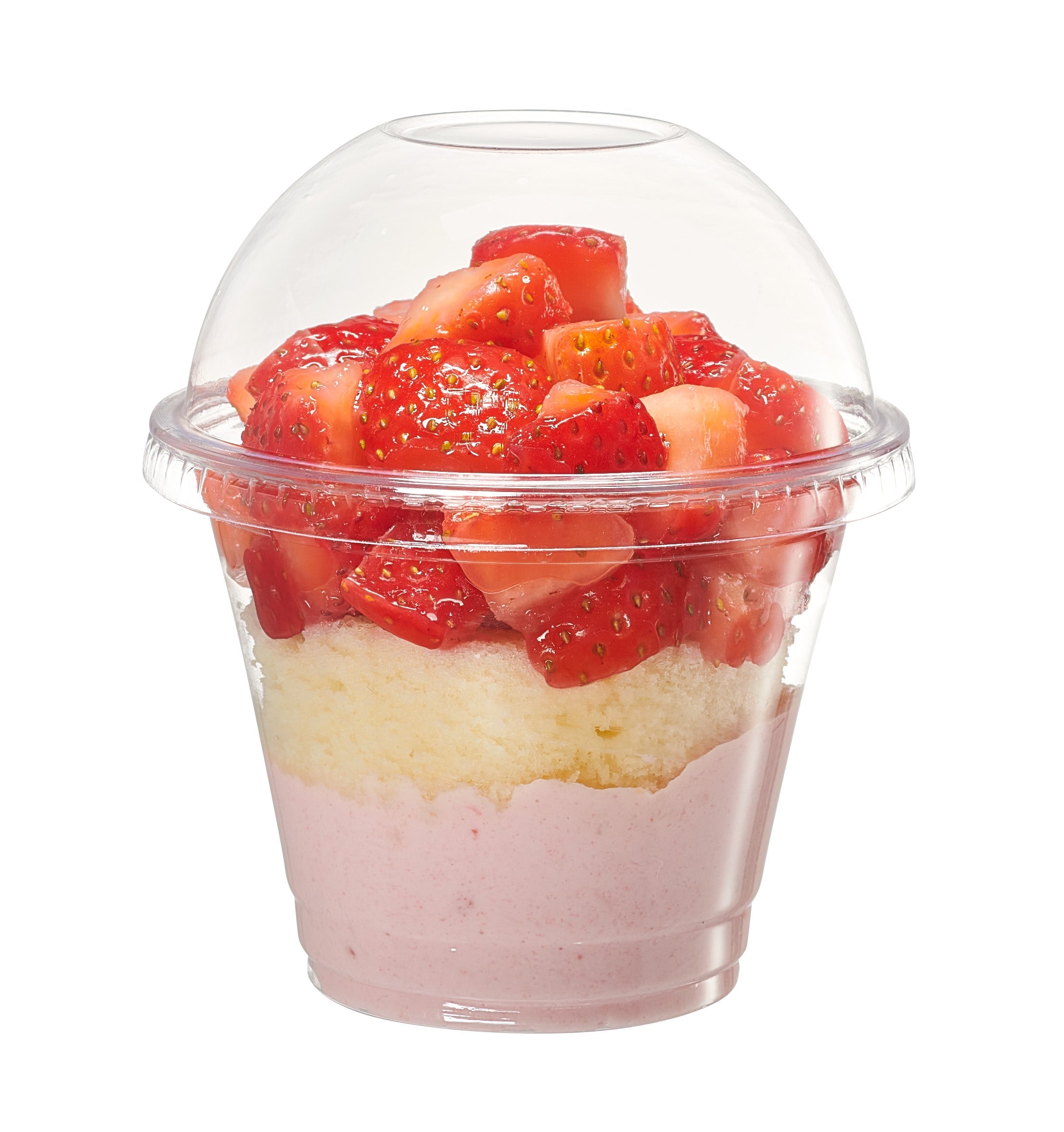 9 oz. Clear Plastic Cups With No Hole Dome Lids - Comfy Package