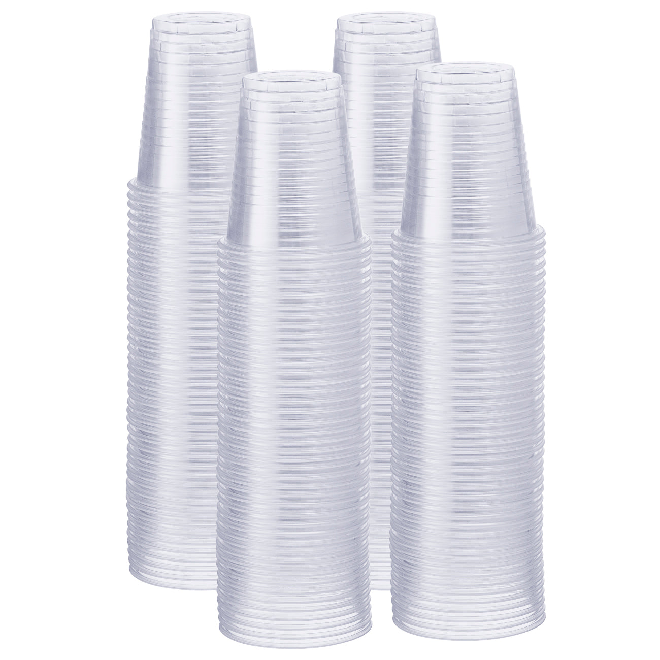 5 oz. Clear Disposable Plastic Cups Cold Party Drinking Cups - Comfy Package
