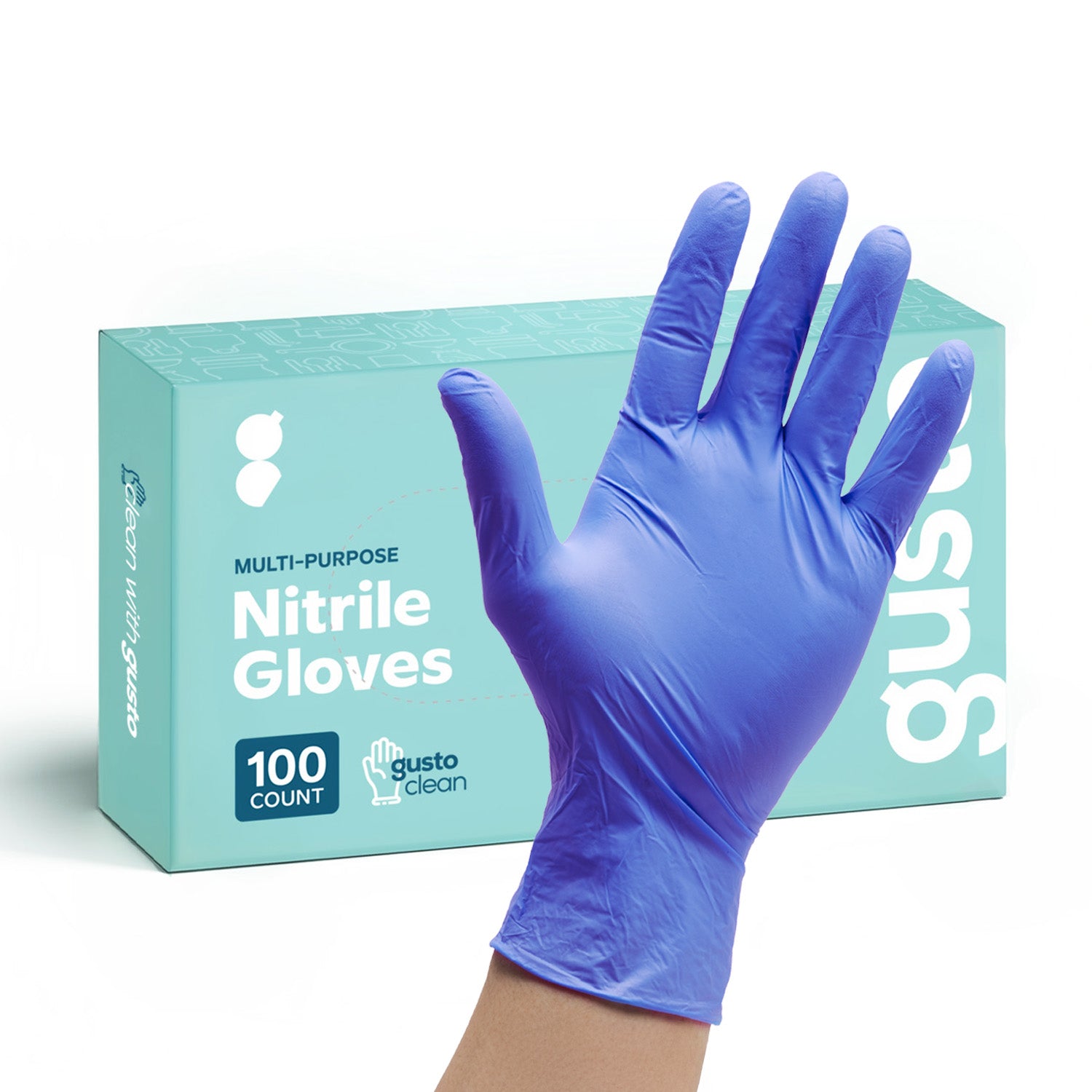 1000ct Powder-Free Disposable Nitrile Gloves - Small