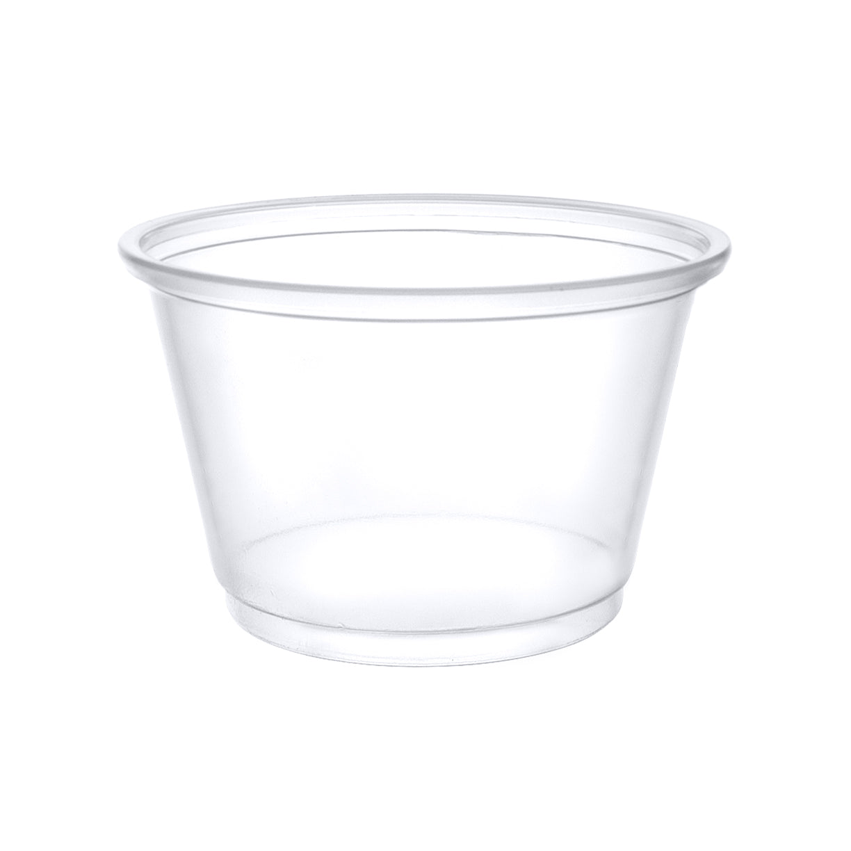 4 oz. Plastic Disposable Portion Cups (No Lids) Souffle Cups - Comfy Package