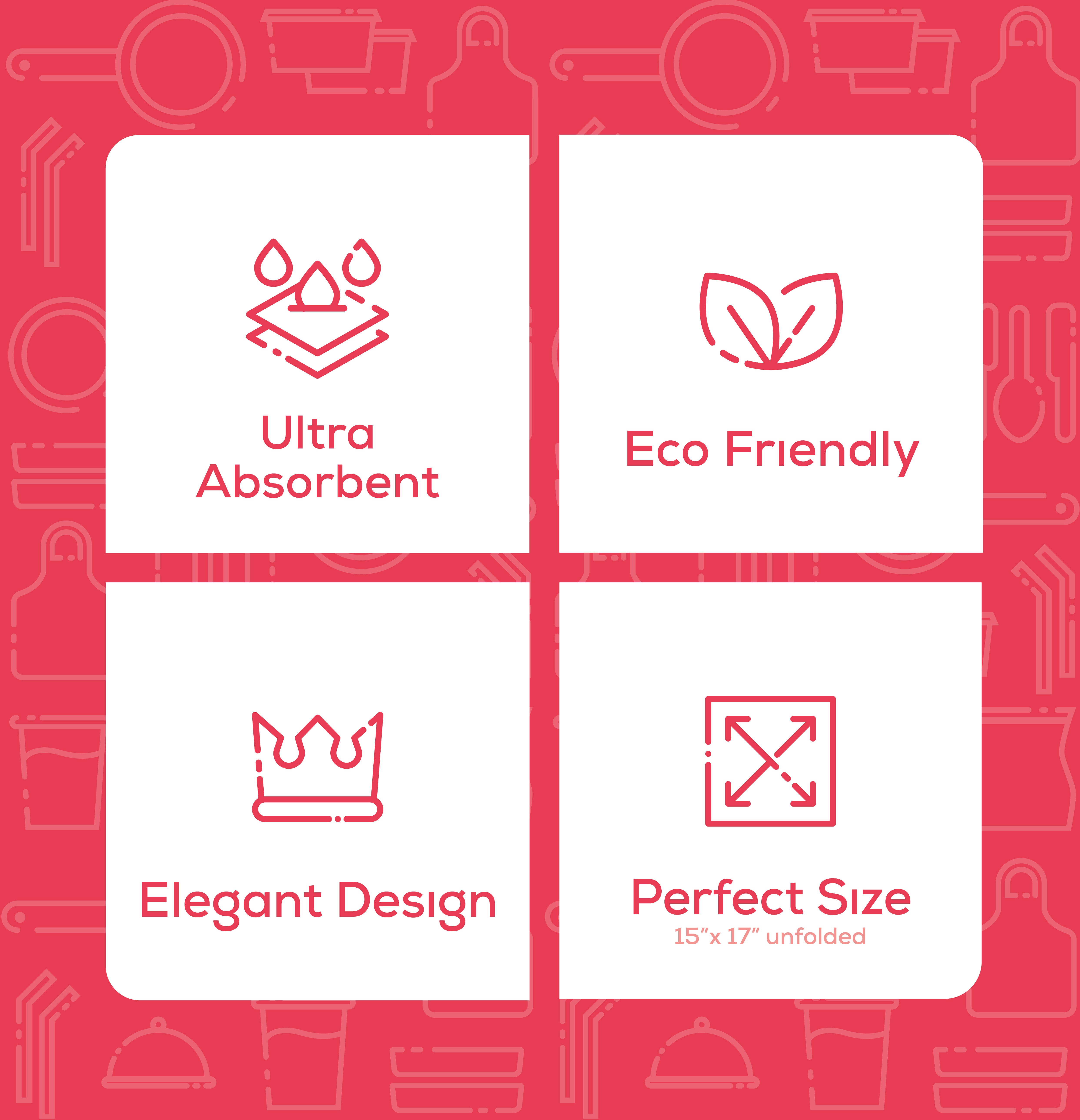 Paper Dinner Napkins Disposable 2-Ply White Party Napkins