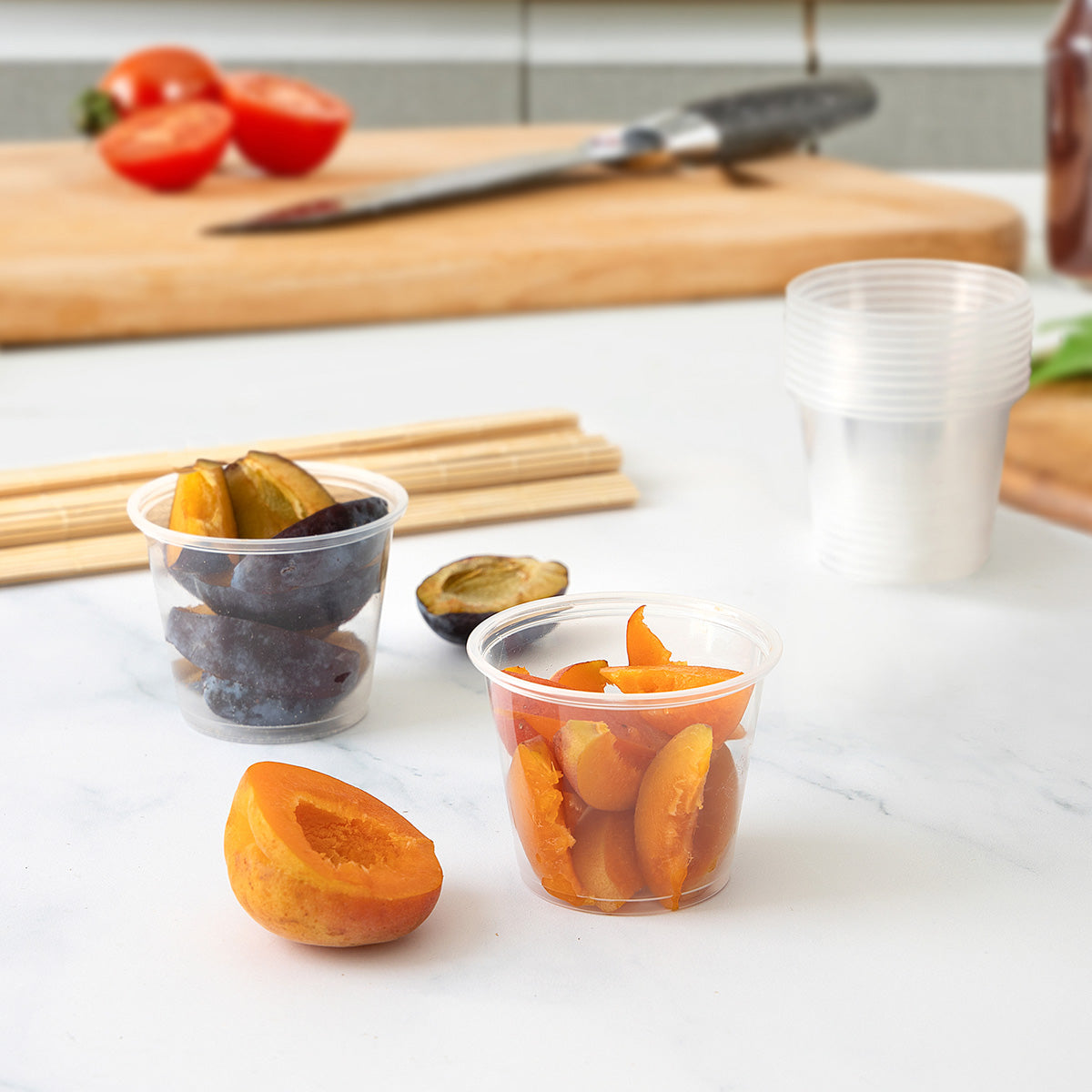 5.5 oz. Plastic Disposable Portion Cups (No Lids) Souffle Cups