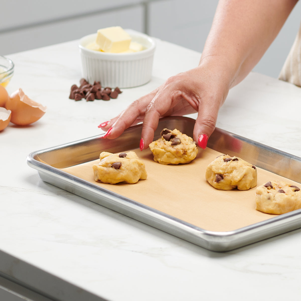 9 x 13 Inch Precut Baking Parchment Paper Sheets Unbleached Non-Stick Sheets - Kraft - Comfy Package
