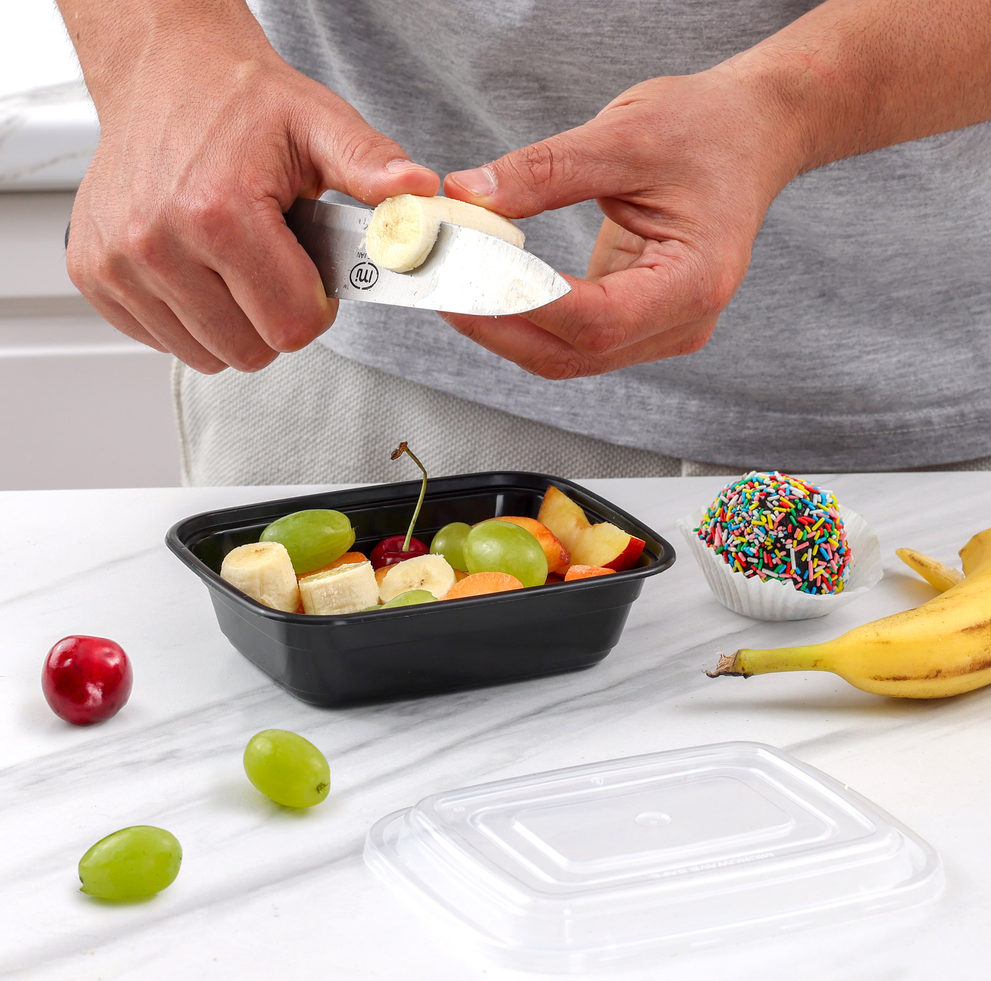12 oz - 1 Compartment Reusable Meal Prep Containers - Comfy Package
