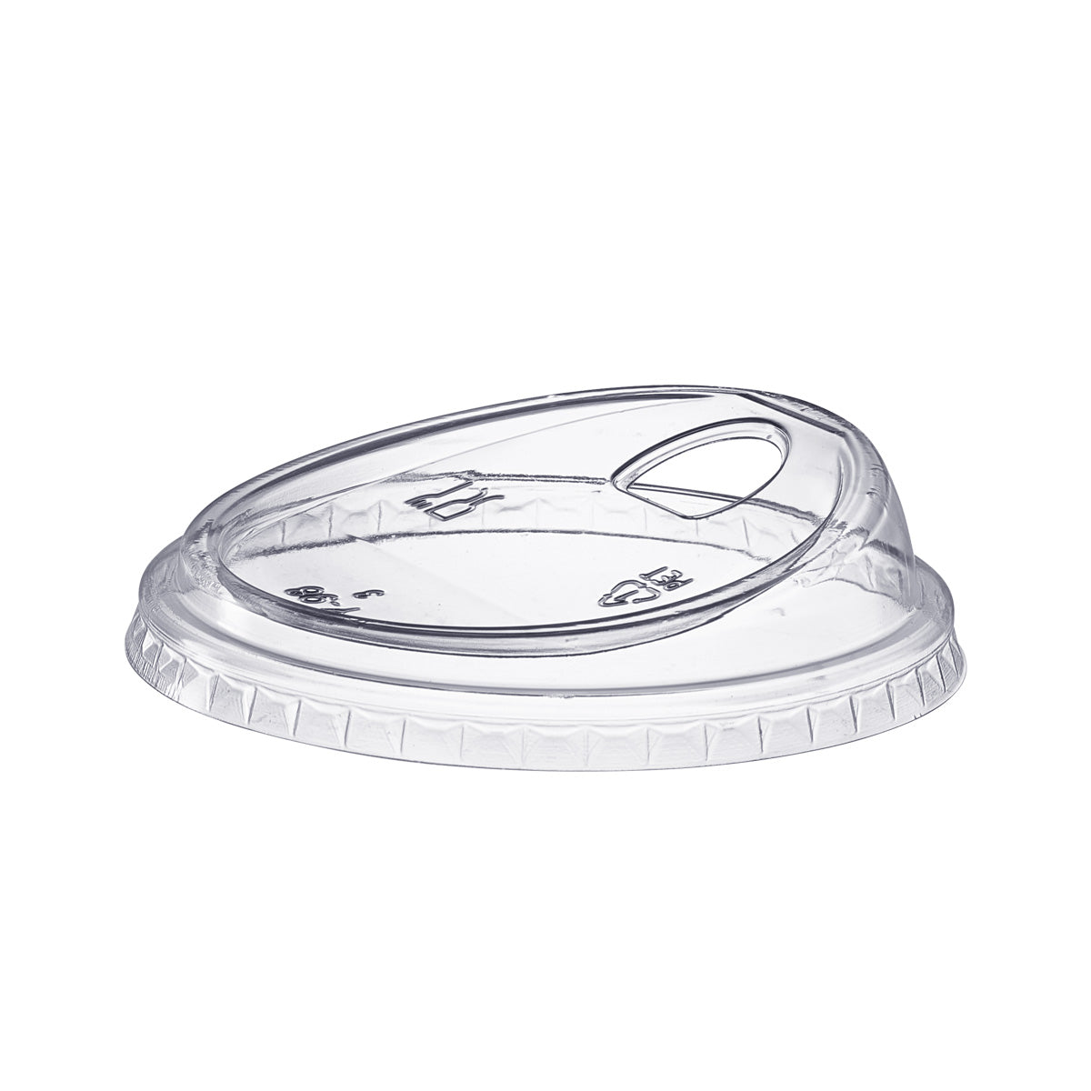 1000ct Crystal Clear Strawless PET Plastic Lids - Comfy Package