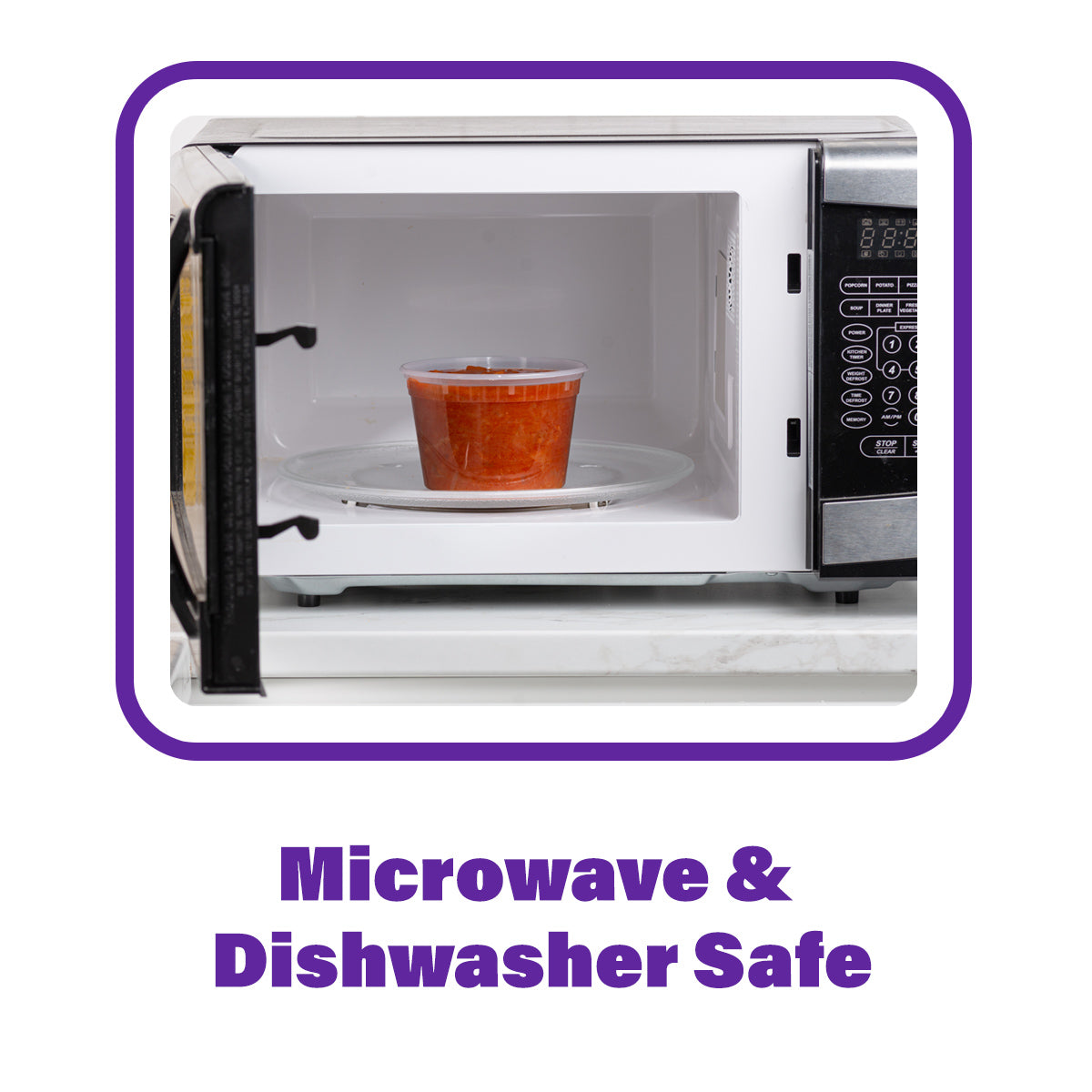 16 oz. Plastic Deli Food Storage Containers with Airtight Lids