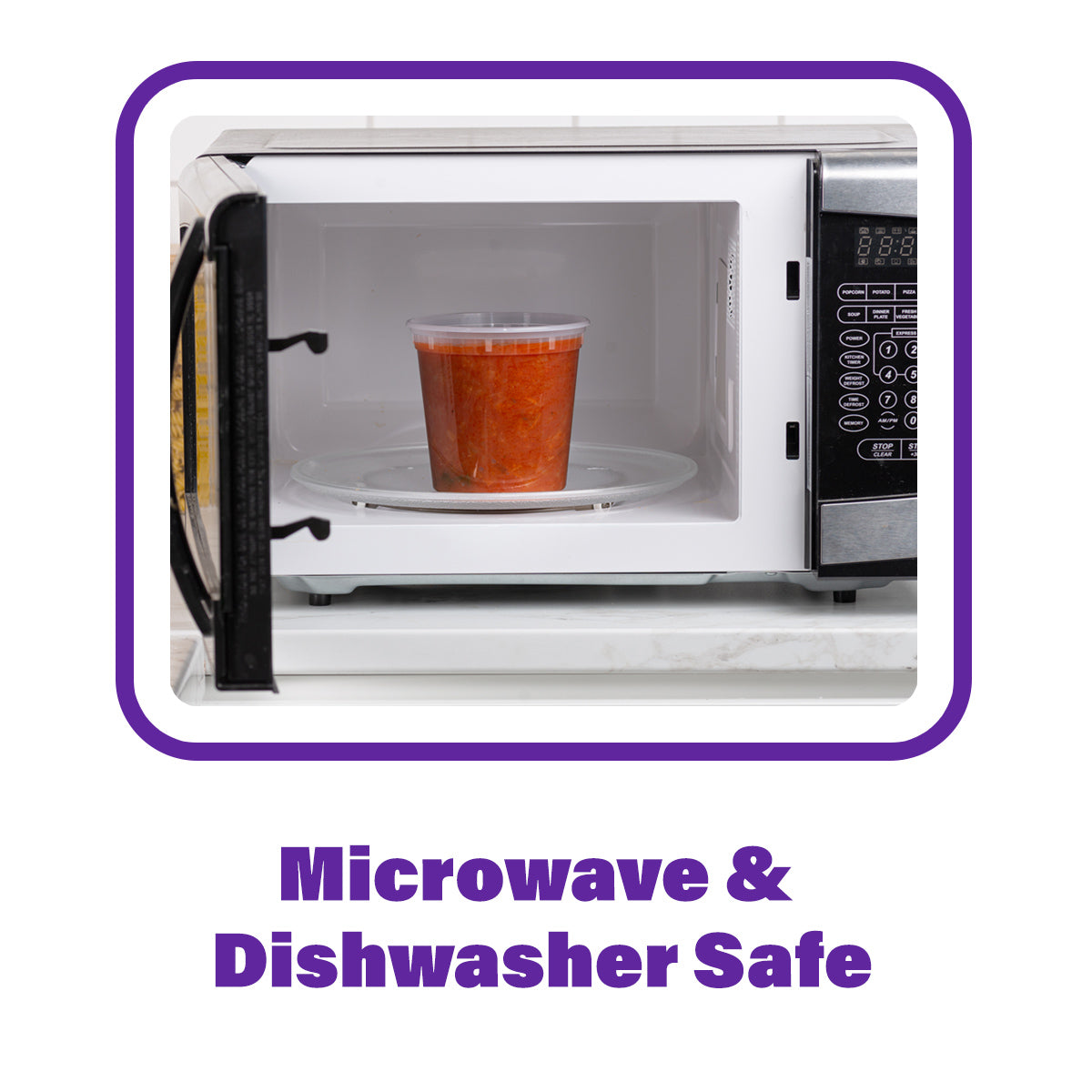 24 oz. Plastic Deli Food Storage Containers with Airtight Lids - Comfy Package