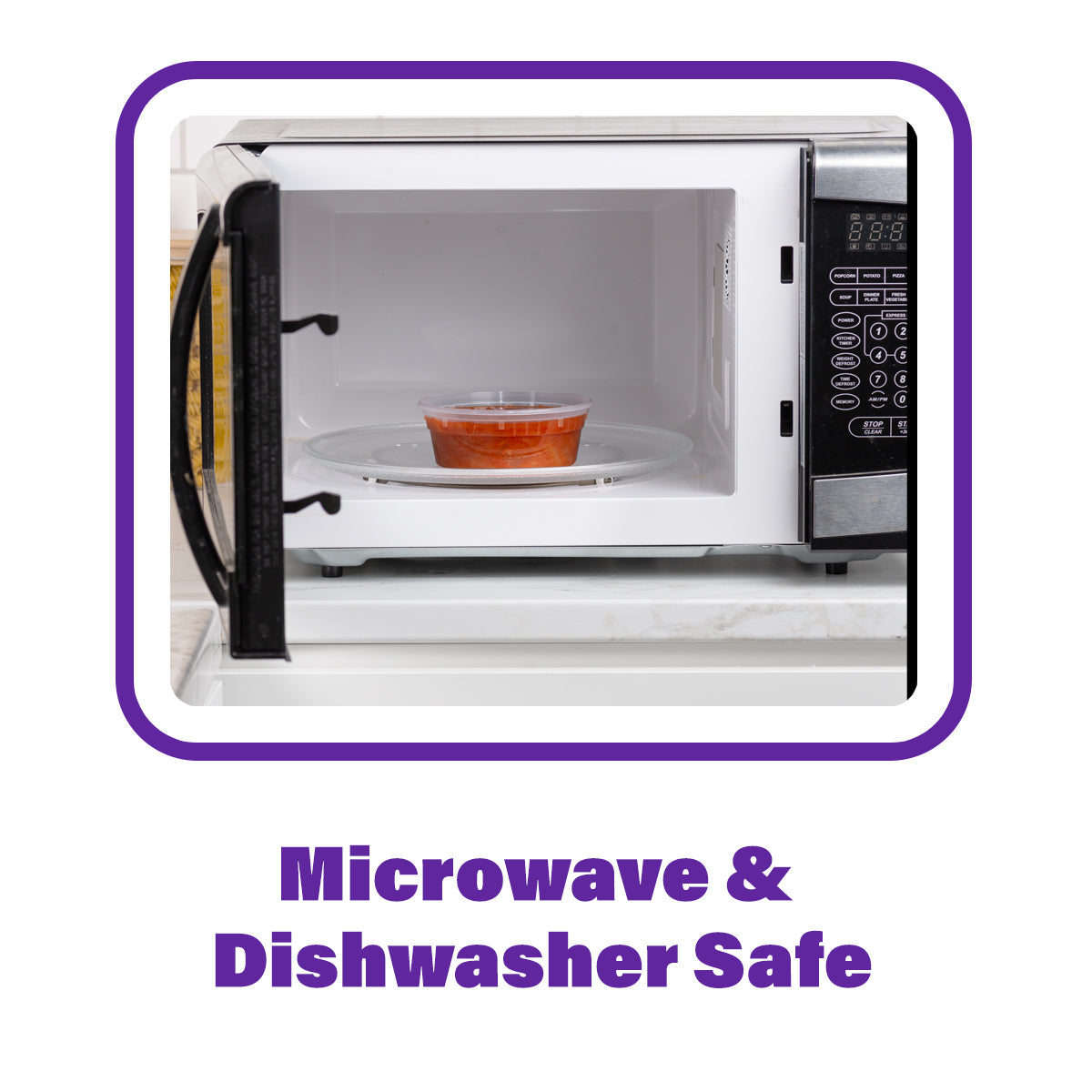 8 oz. Plastic Deli Food Storage Containers with Airtight Lids