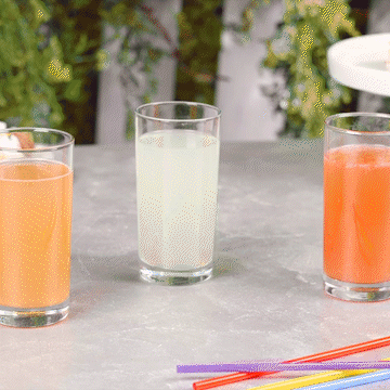Disposable Plastic Drinking Straws - 7.75" High - Assorted Colors