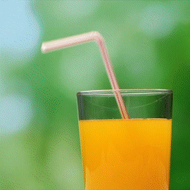 Case of Comfy Package Striped Flexible Drinking Straws - Comfy Package