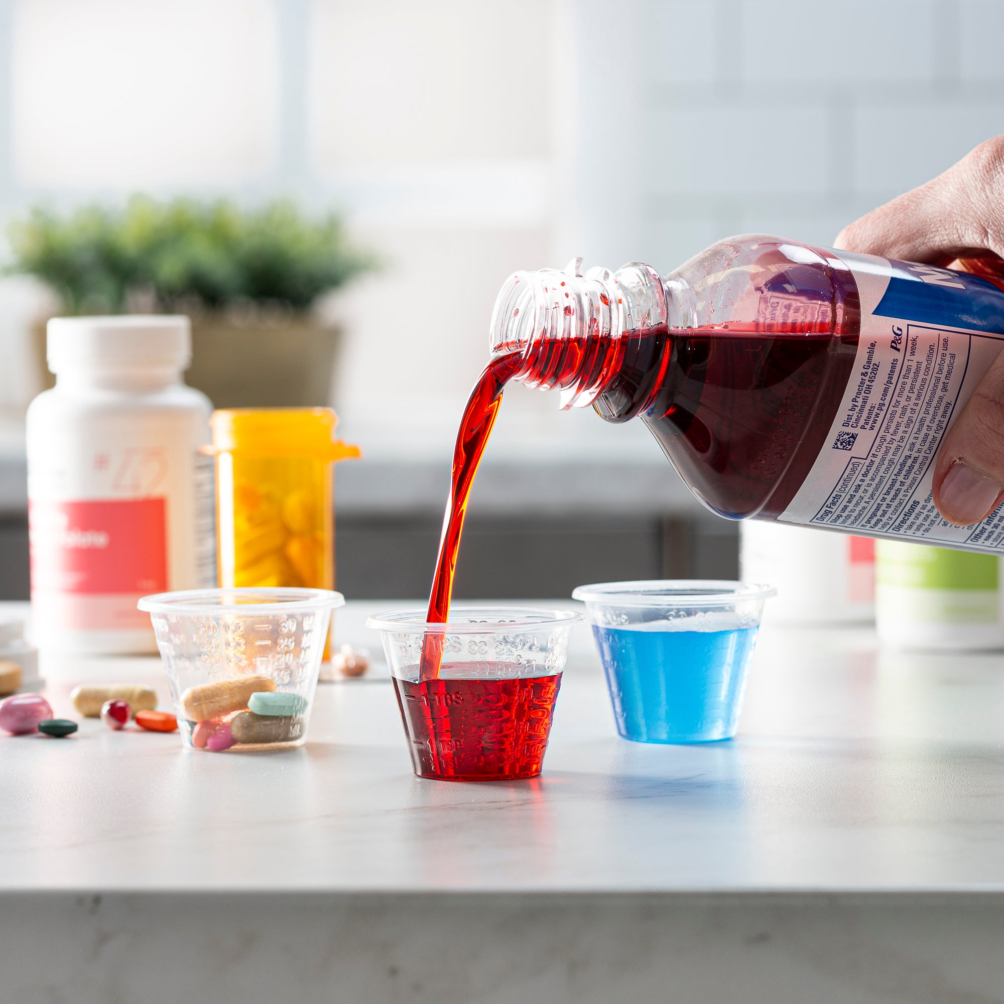 1 oz. Plastic Disposable Medicine Measuring Cup for Liquid Medicine, Epoxy, & Pills - Comfy Package