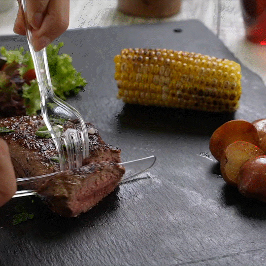 Premium Heavyweight Disposable Clear Plastic Knives