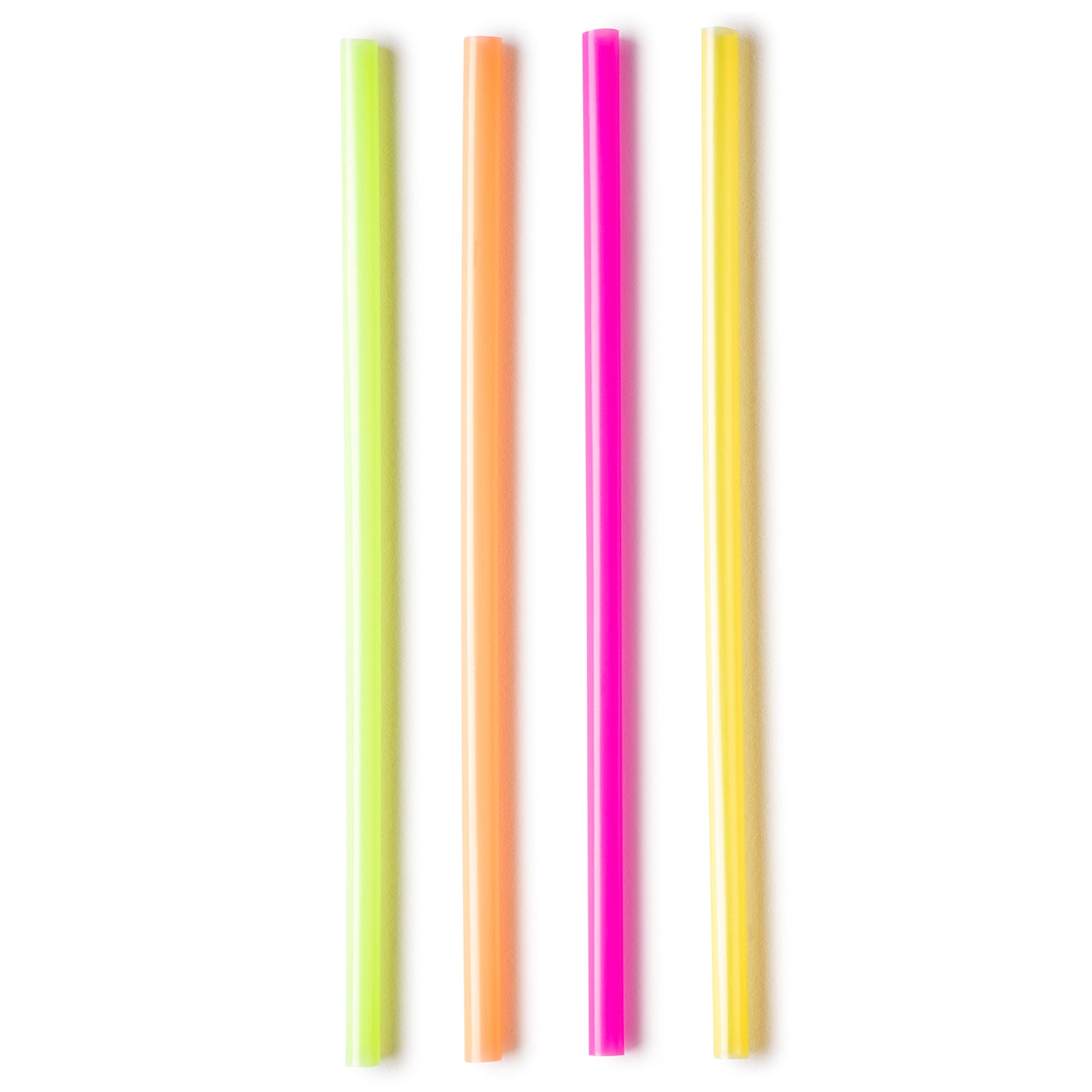 Wide Straws for Drinking & Smoothies - Assorted Colors - Comfy Package