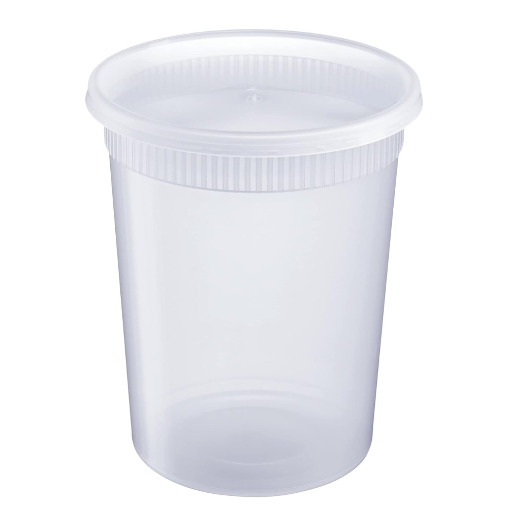 32 oz. Deli Food Storage Containers With Lids