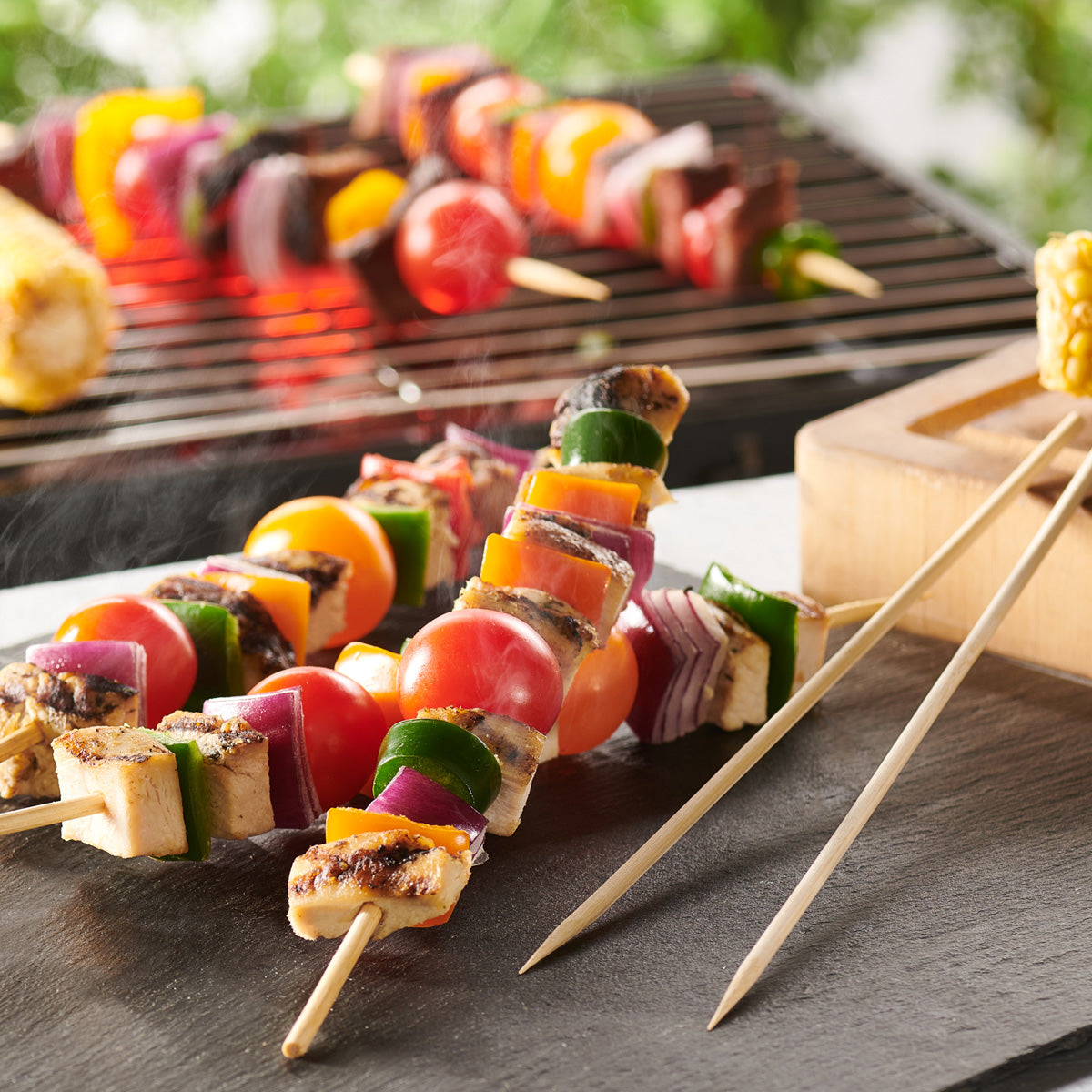 10 Inch Bamboo Skewers For Shish Kabob, Grilling, Fruits, Appetizers, and Cocktails