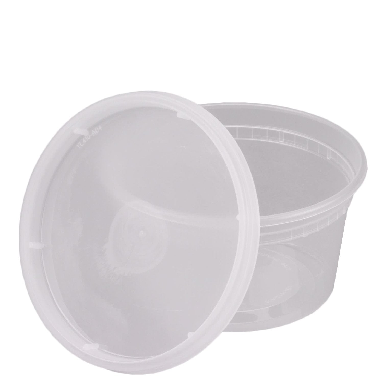 12 oz. Plastic Deli Food Storage Containers with Airtight Lids 48 Sets - Comfy Package