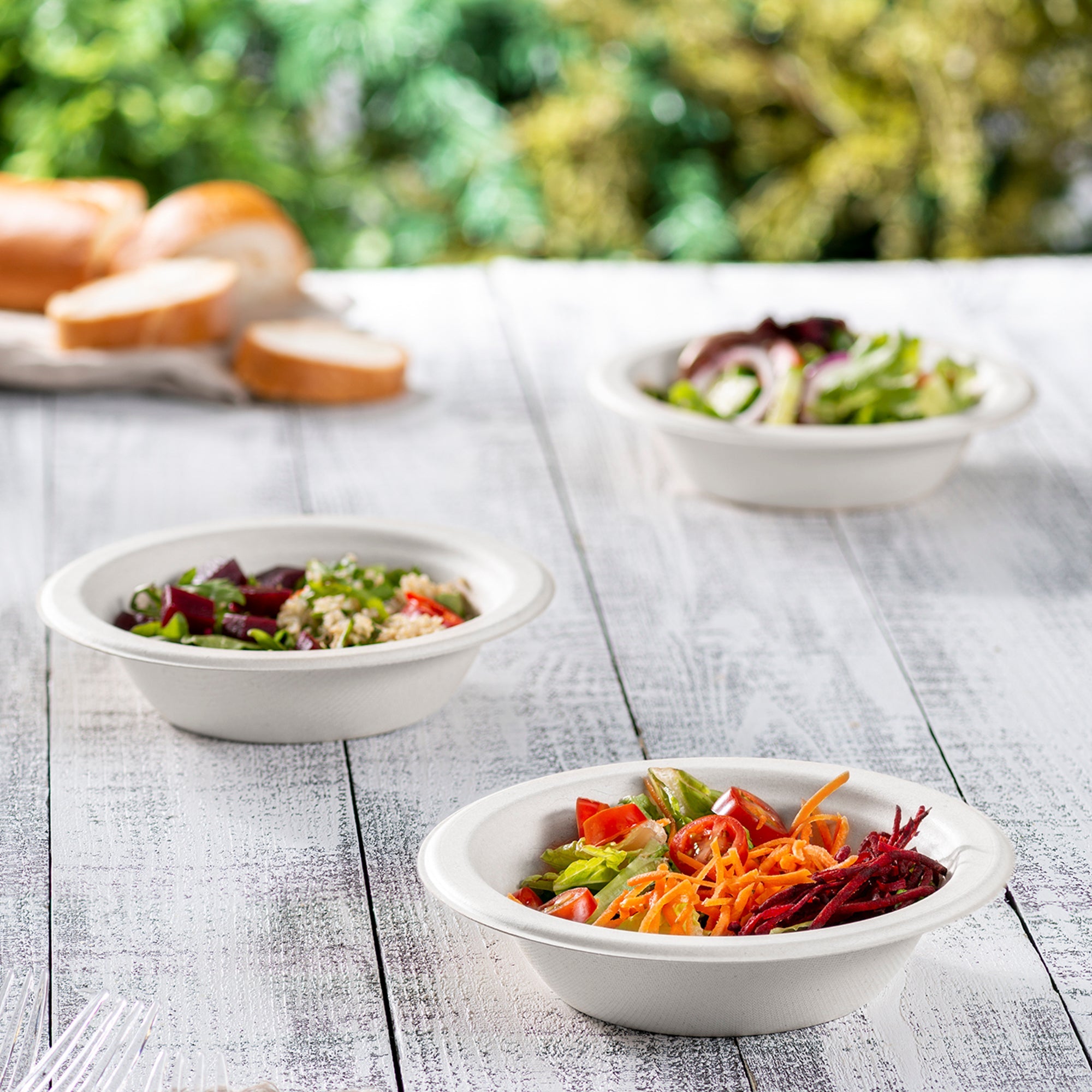 12 oz Heavy-Duty Soup Bowls Eco-Friendly 100% Compostable Disposable Sugarcane Paper Bowls - Comfy Package