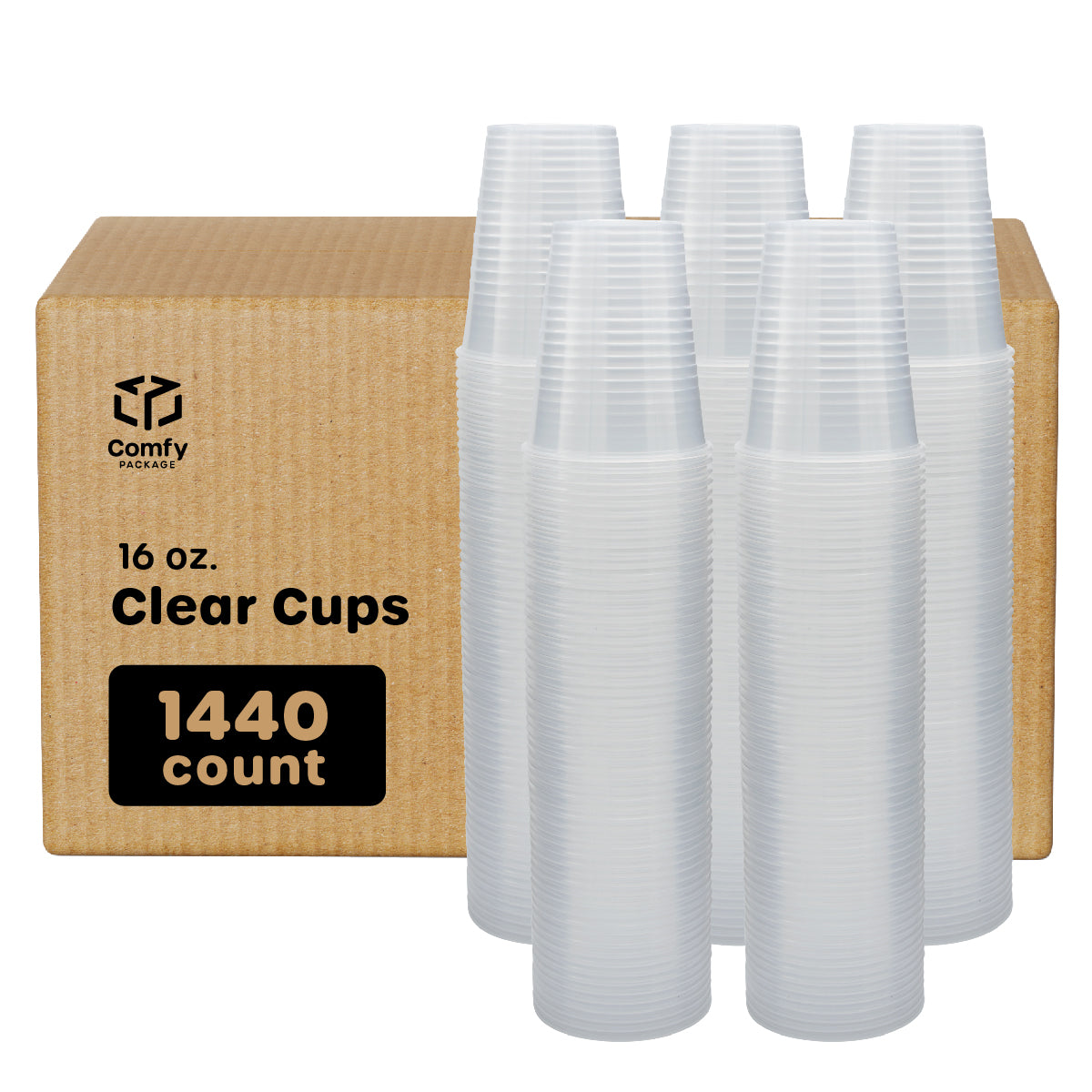 16 oz. Clear Disposable Plastic Drinking Cups