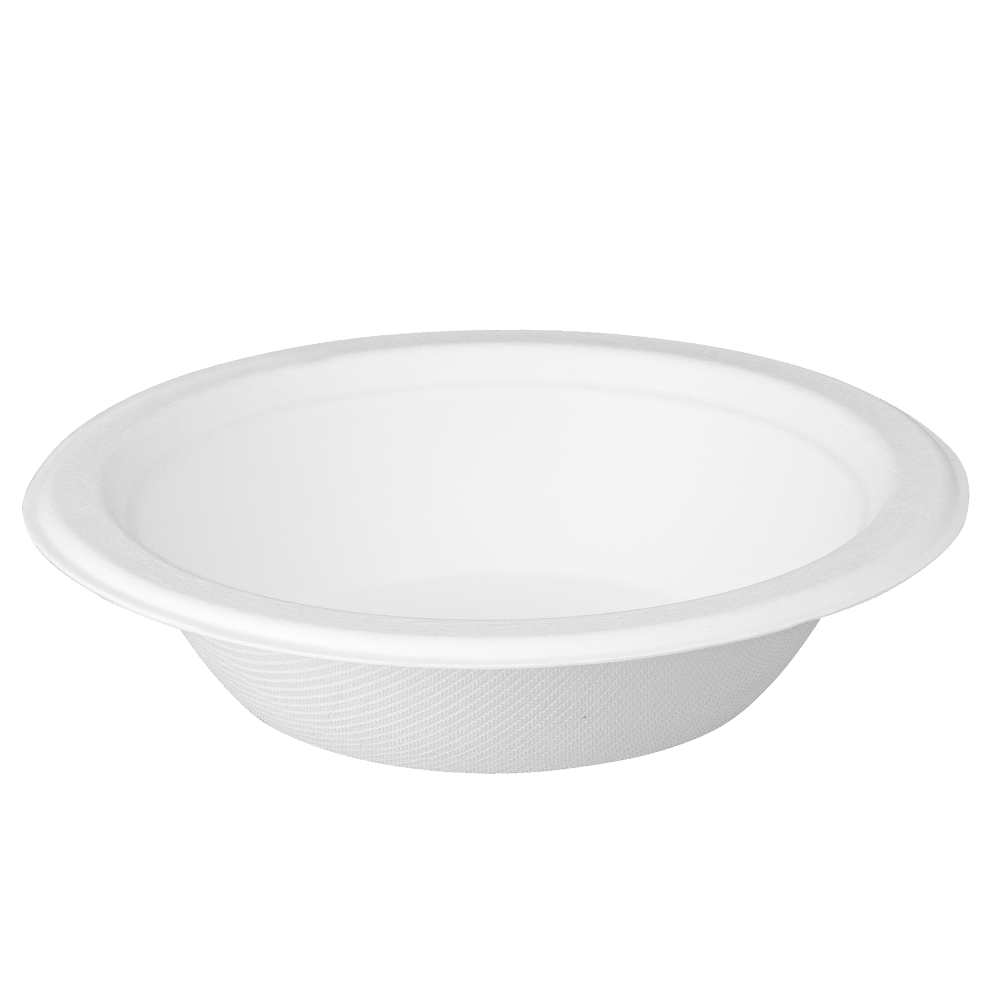 [Case of 1000] 100% Compostable 12 oz Heavy-Duty Soup Bowls Eco-Friendly Disposable Sugarcane Paper Bowls