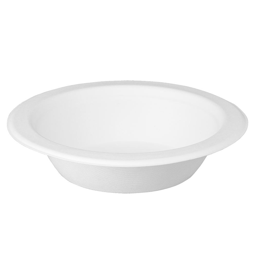 100% Compostable 16 oz. Heavy-Duty Bowls Eco-Friendly Disposable Sugarcane Paper Bowls