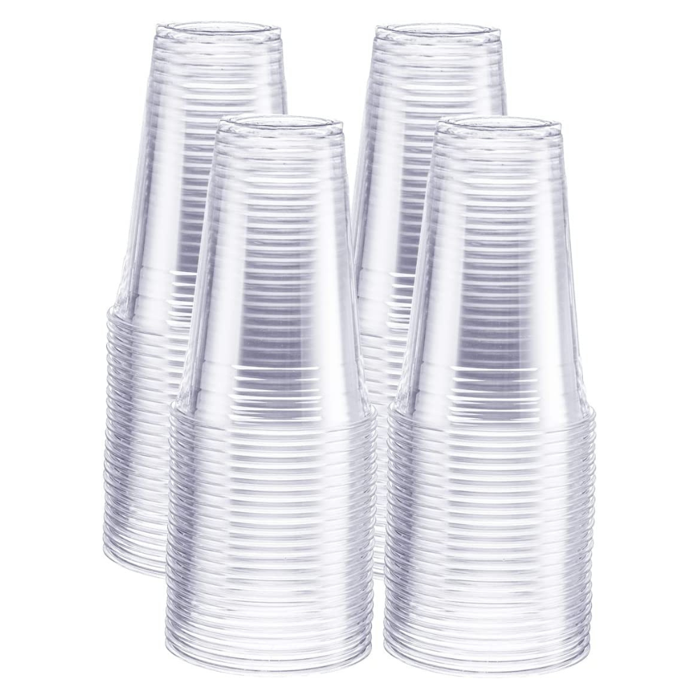 20 oz. Crystal Clear PET Plastic Cups - Comfy Package