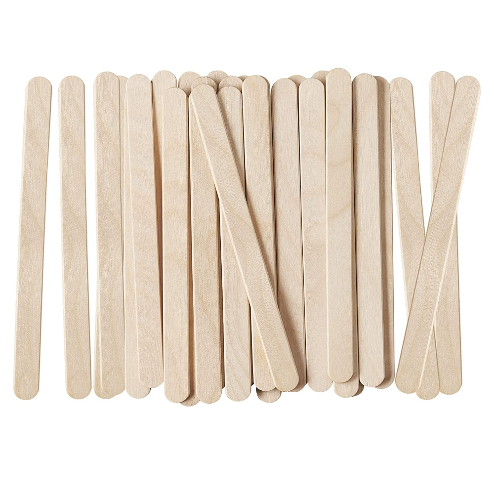 4.5 Inch Wooden Multi-Purpose Popsicle Sticks - Comfy Package