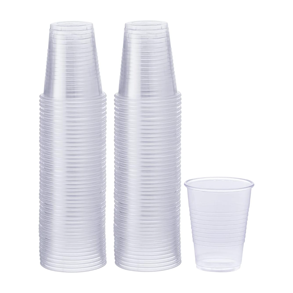 5 oz. Clear Disposable Plastic Cups Cold Party Drinking Cups - Comfy Package