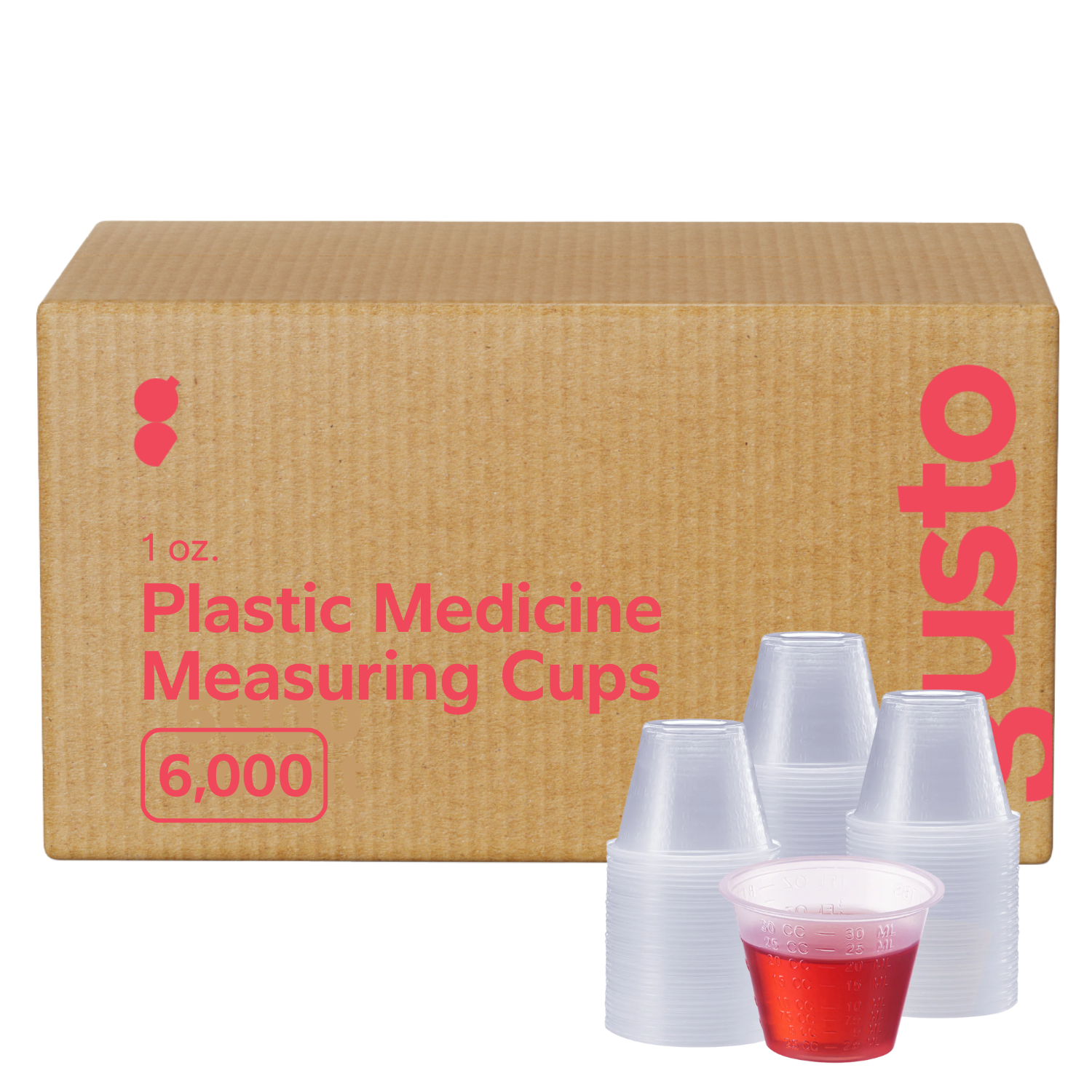 [Case of 6000] 1 oz. Plastic Disposable Medicine Measuring Cup for Liquid Medicine, Epoxy, & Pills