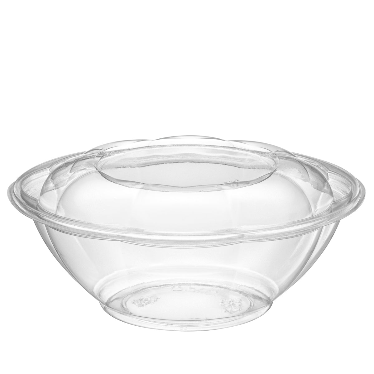 [Case of 150] 24 oz. Plastic Salad Bowls To-Go With Airtight Lids