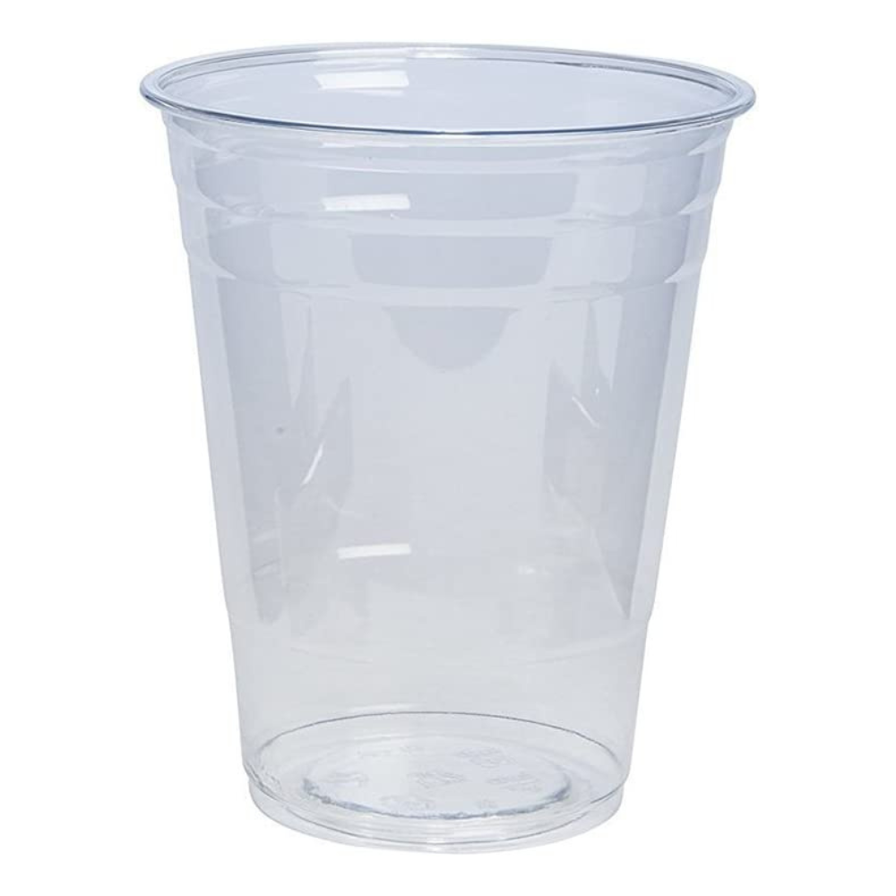 [Case of 1000] 16 oz. Crystal Clear PET Plastic Cups